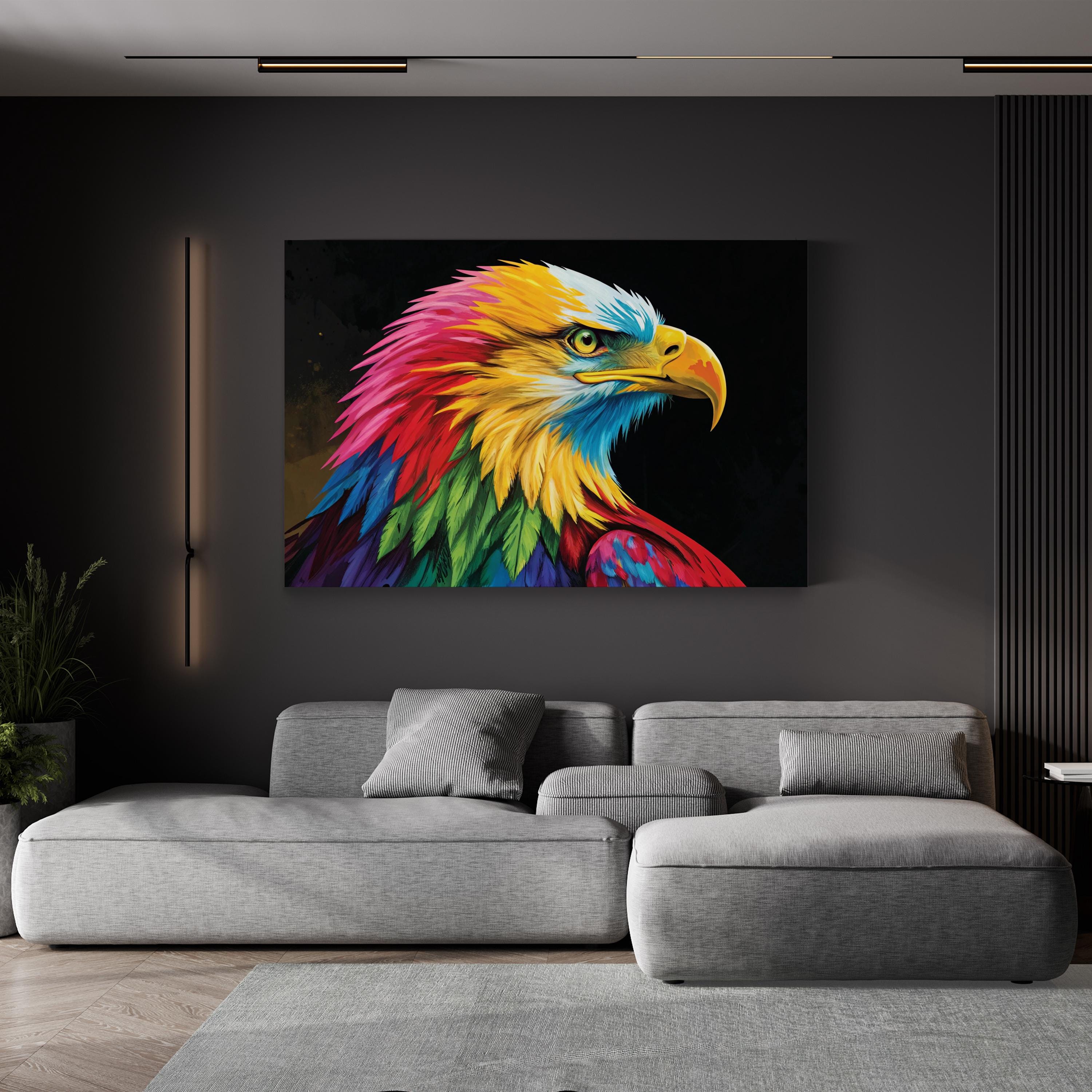 Bald Eagle Wall Art by Dean Russo – Contemporary Pop Art Wildlife Canvas