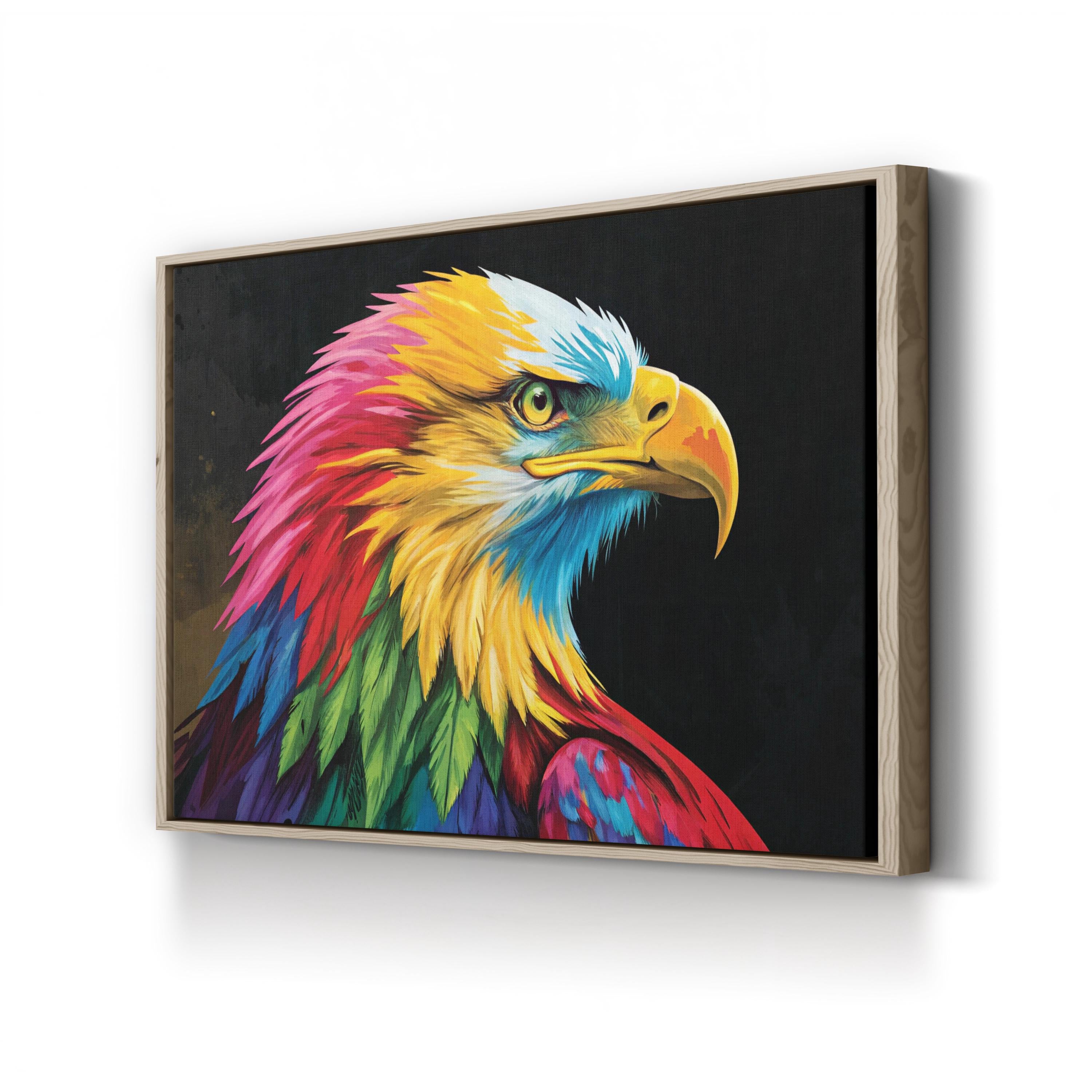 Bald Eagle Wall Art by Dean Russo – Contemporary Pop Art Wildlife Canvas