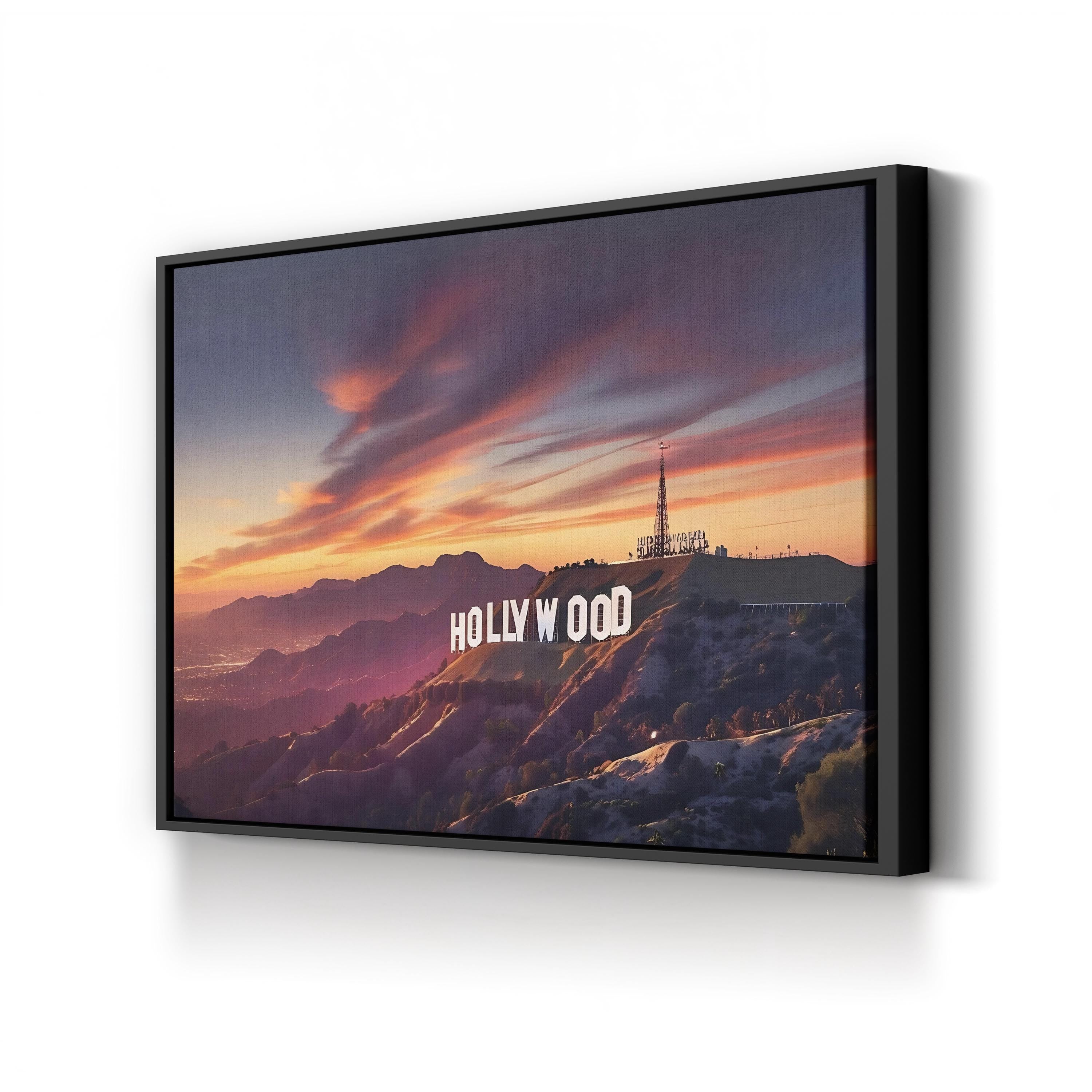 Hollywood Sign at Sunset Wall Art