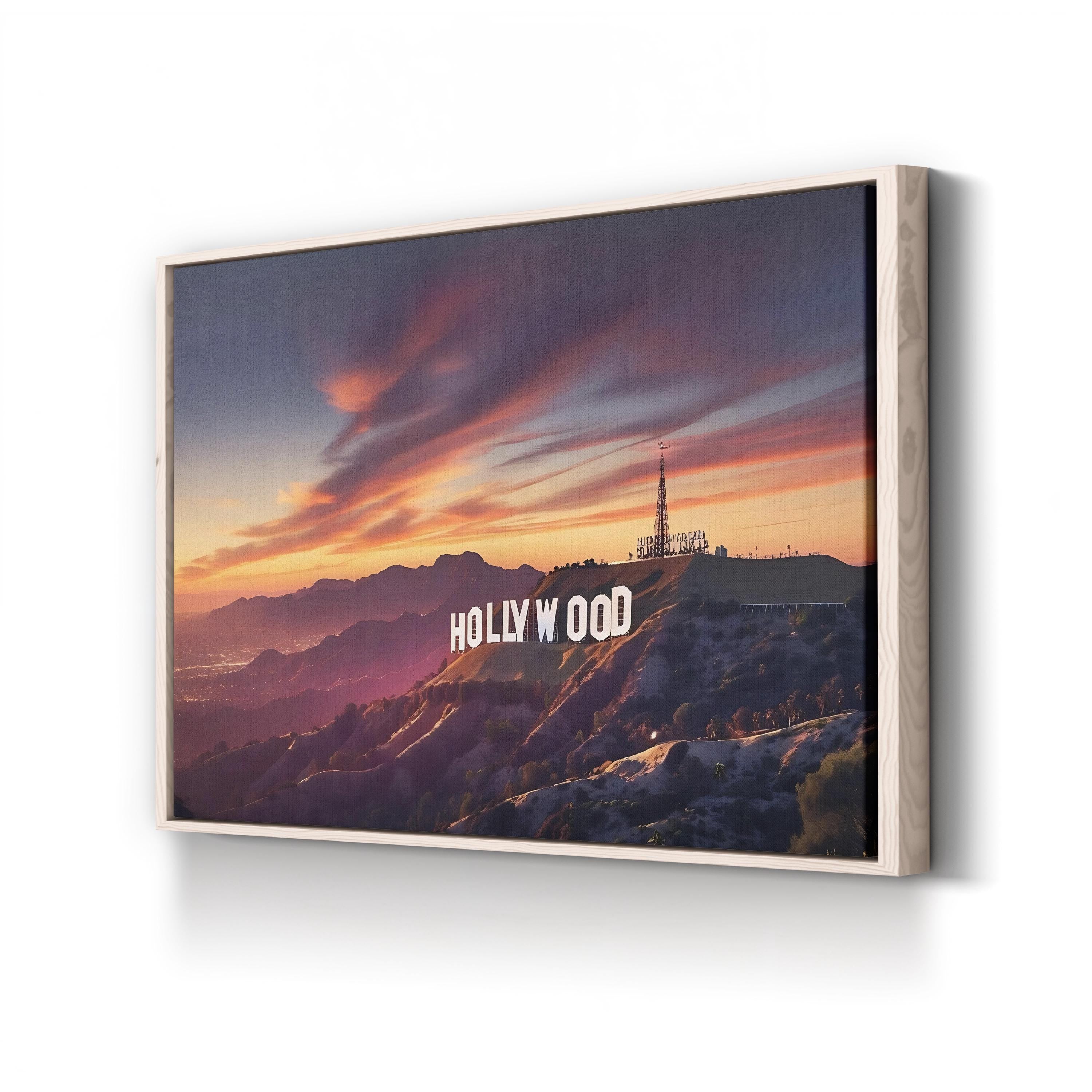 Hollywood Sign at Sunset Wall Art