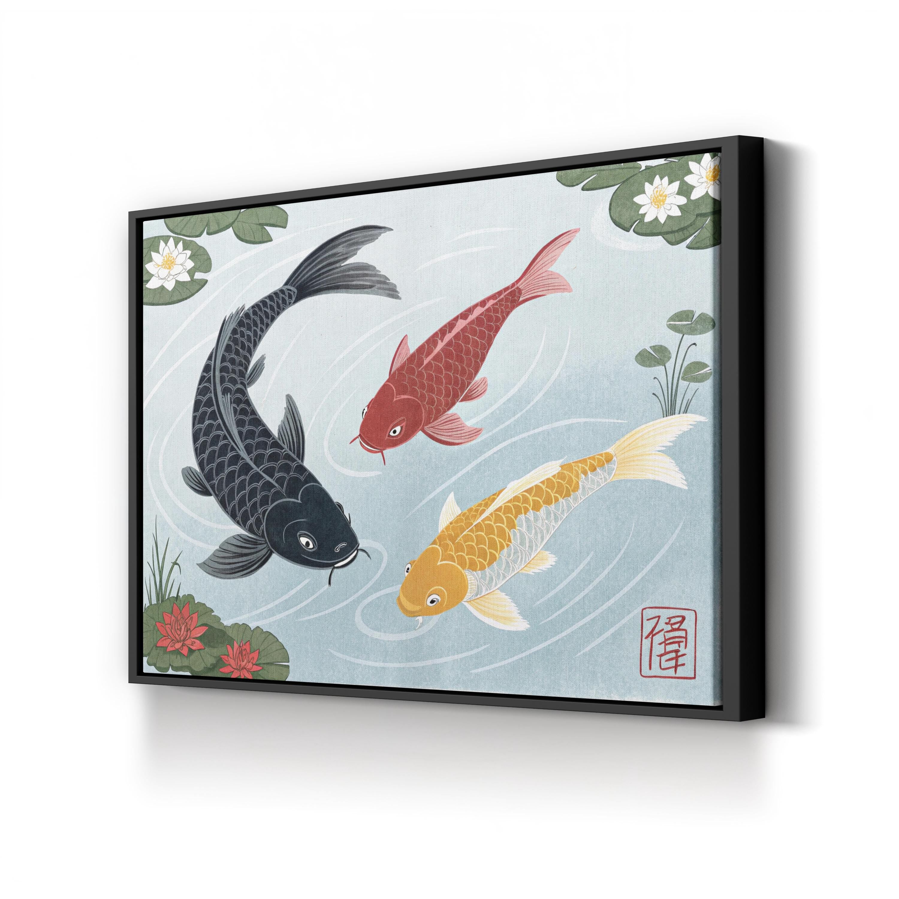 Japanese Koi Fish Wall Art