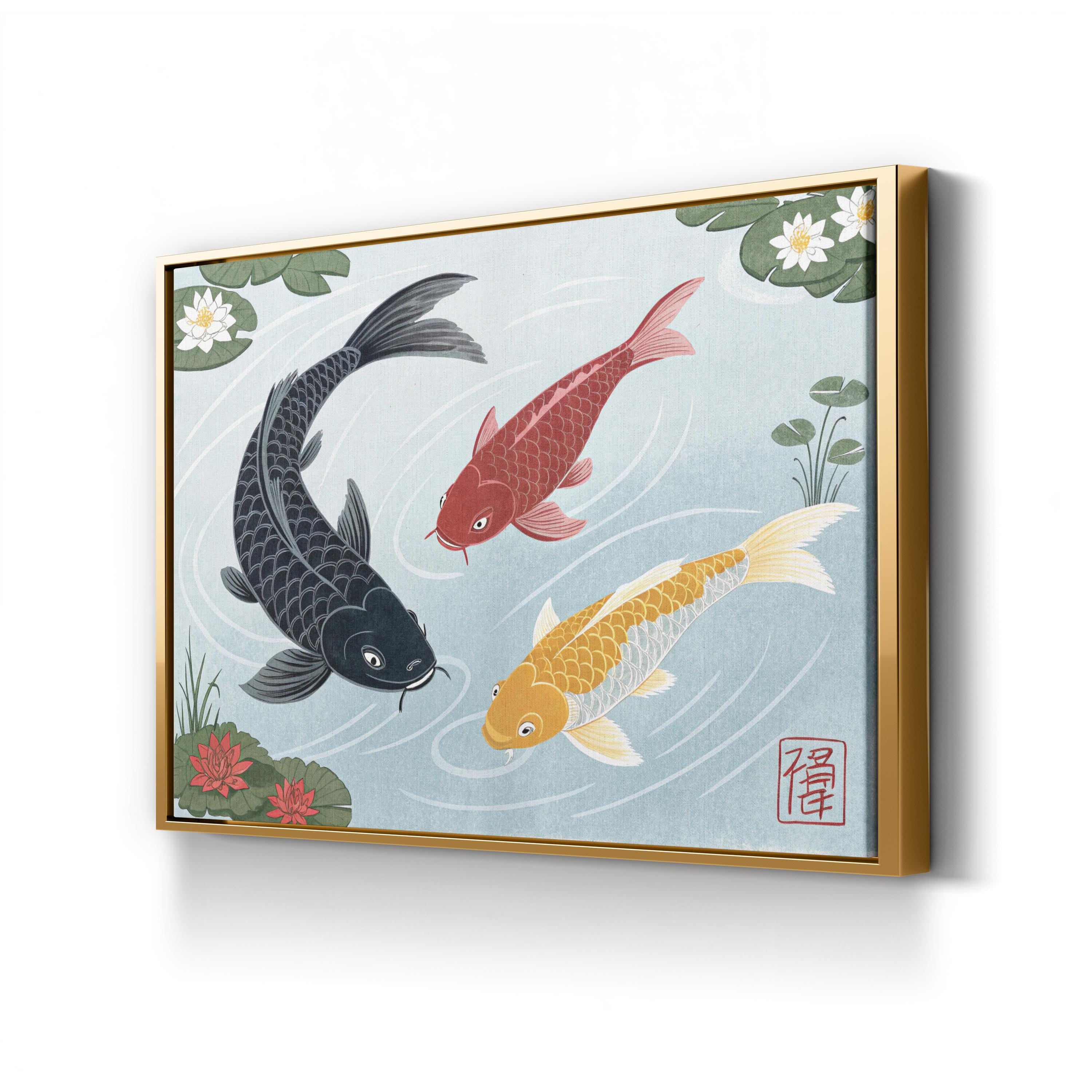 Japanese Koi Fish Wall Art