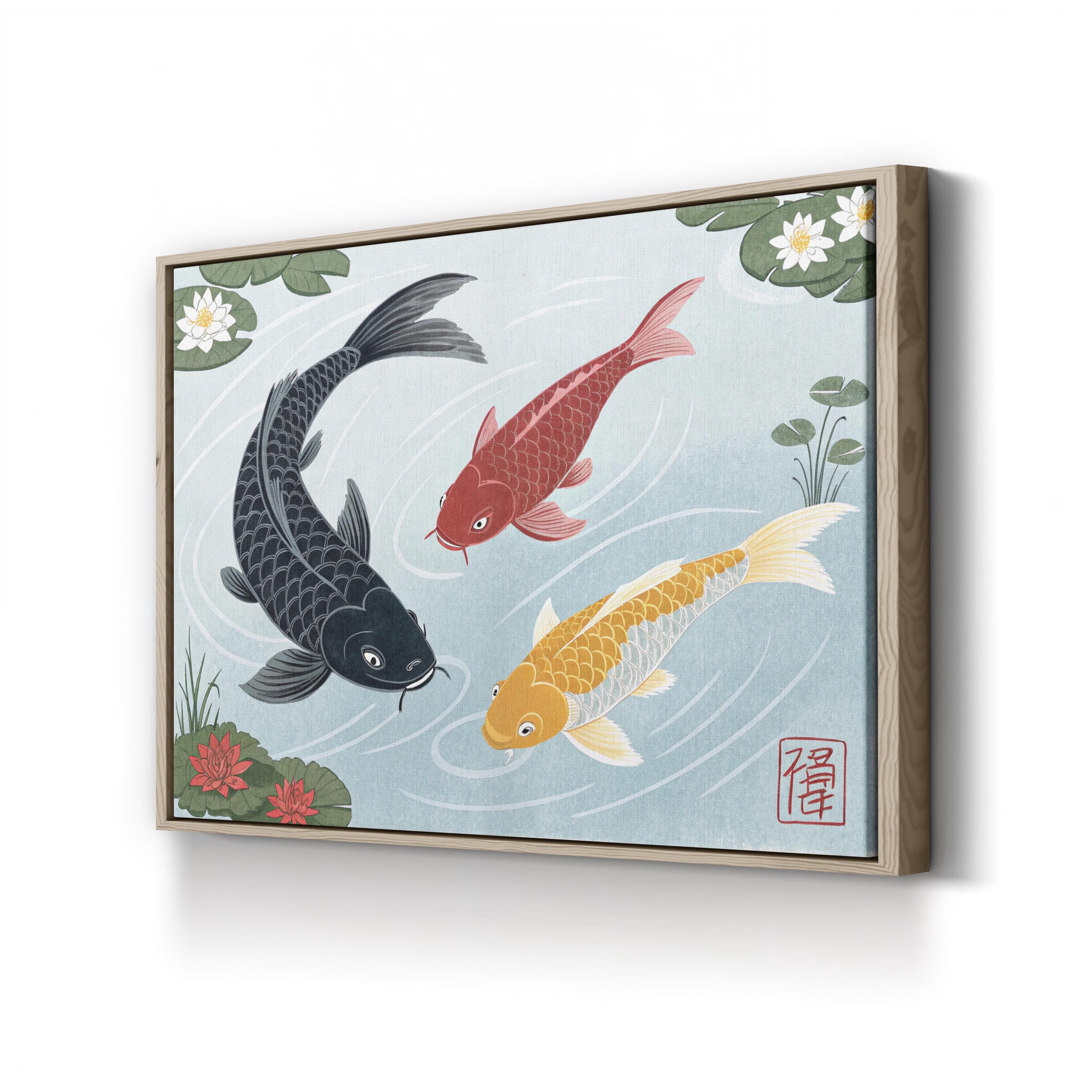 Japanese Koi Fish Wall Art