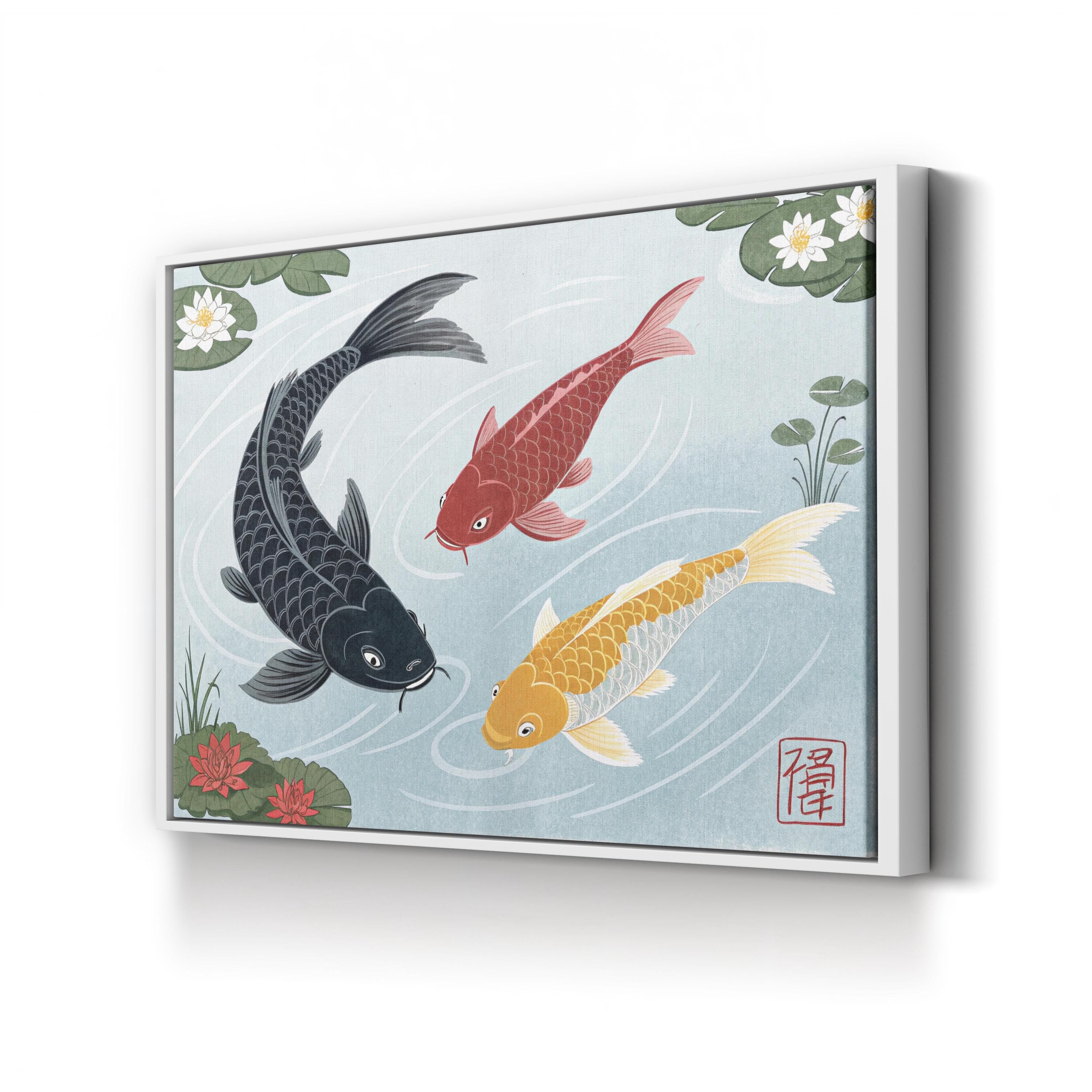 Japanese Koi Fish Wall Art
