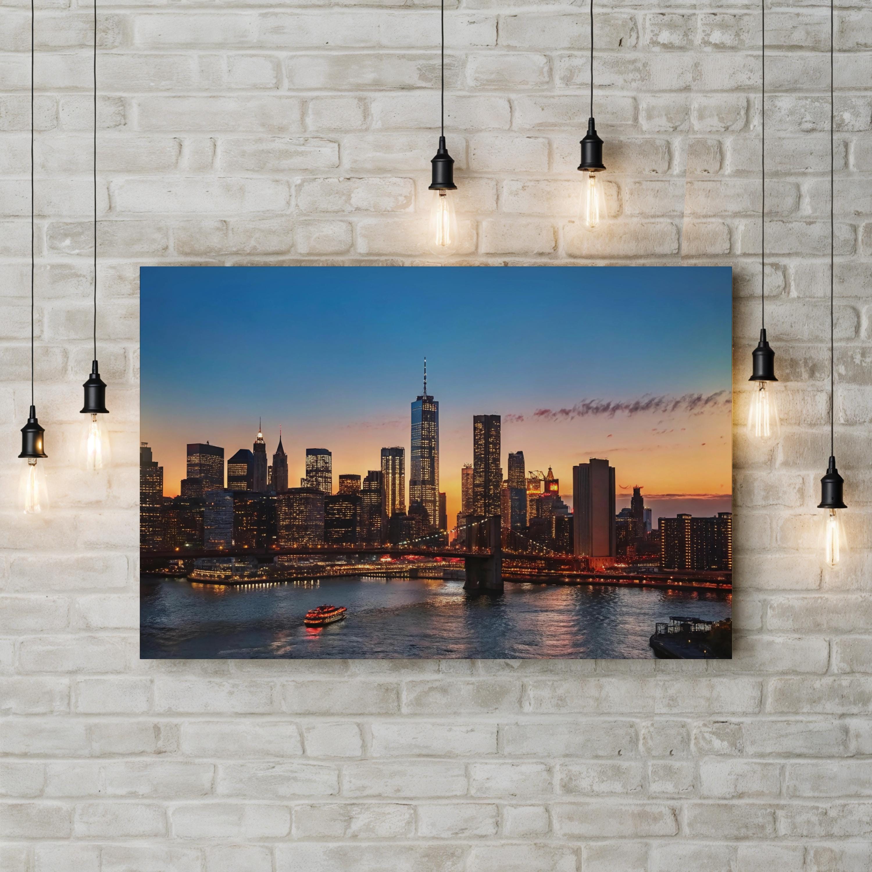 Manhattan, New York City Skyline Canvas Print