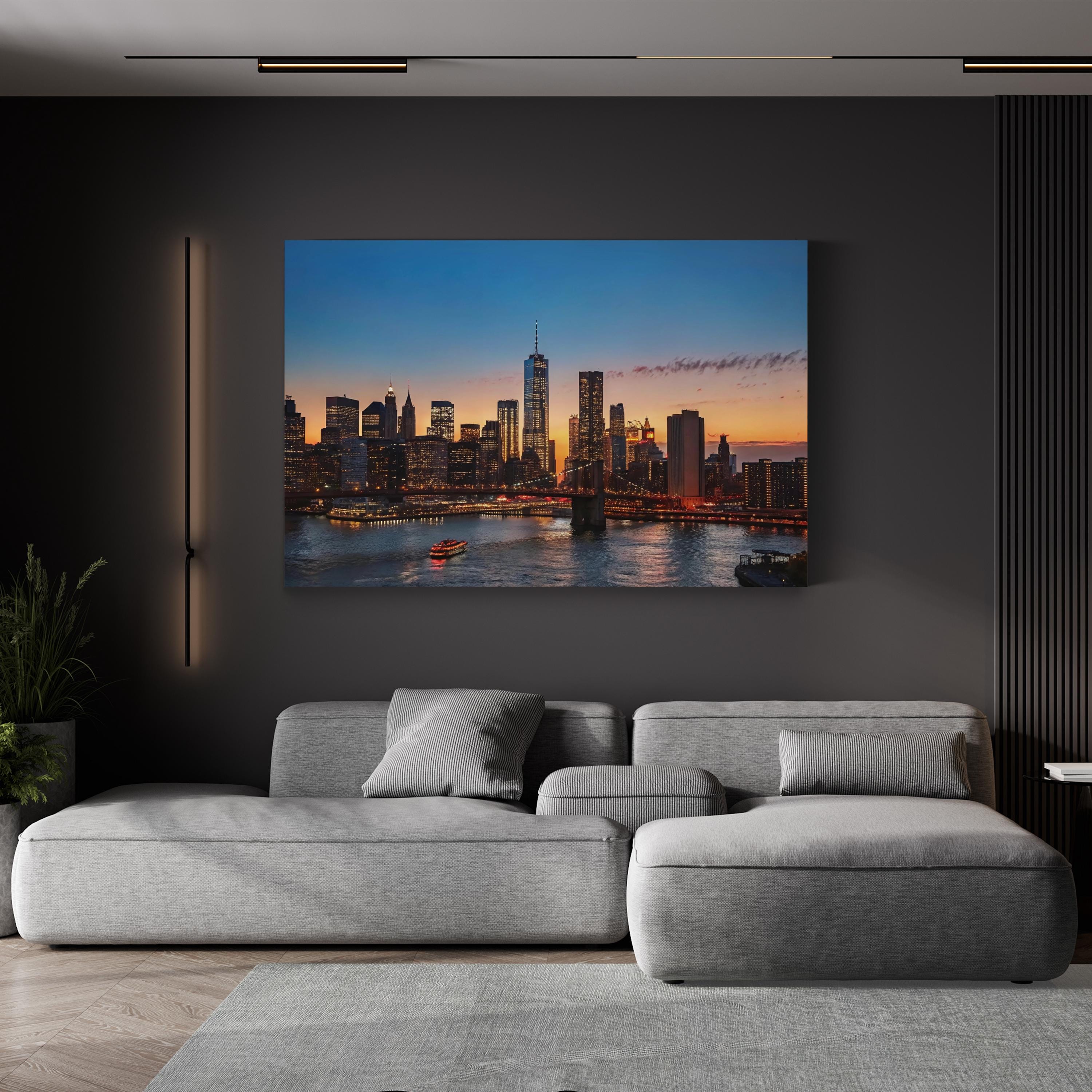 Manhattan, New York City Skyline Canvas Print