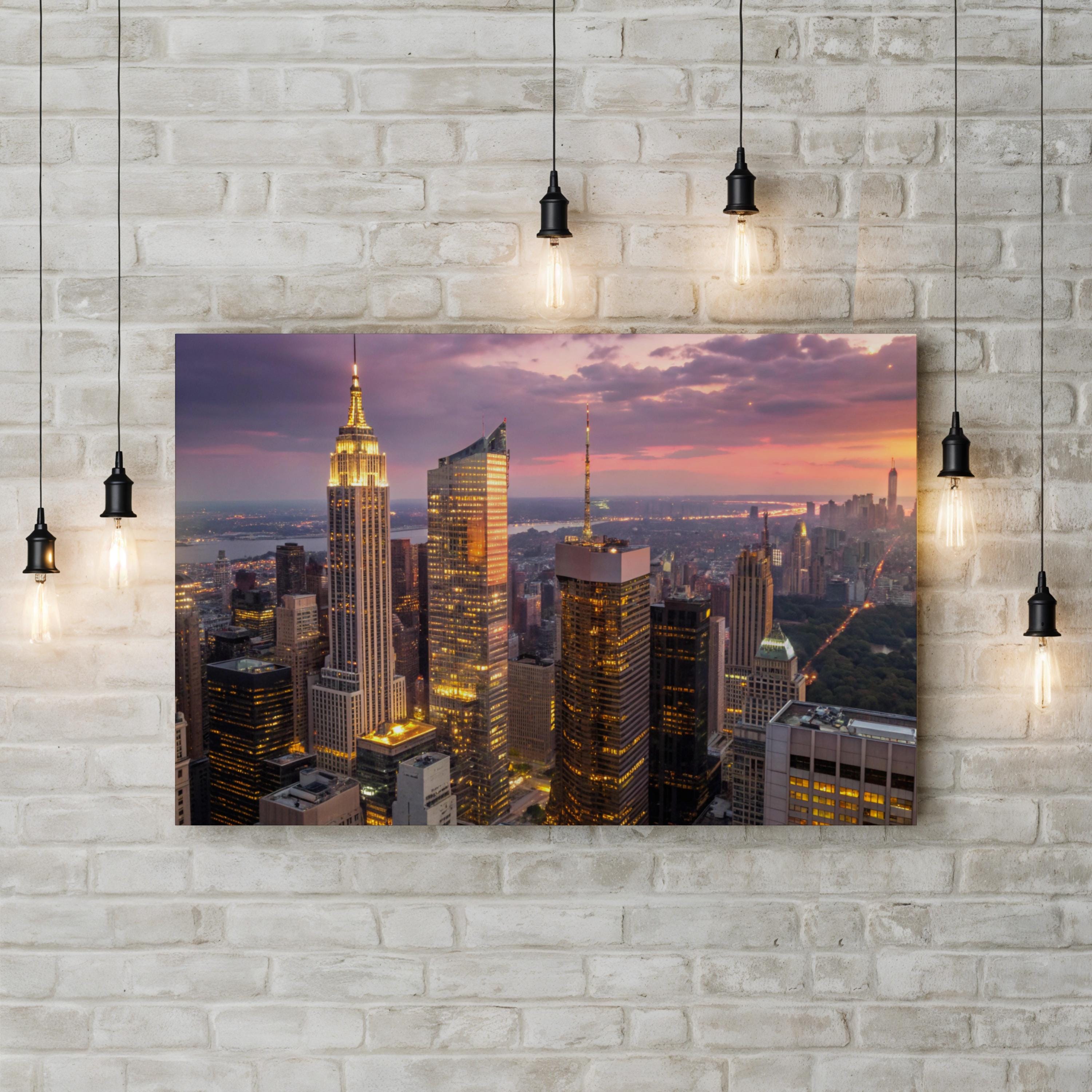 Manhattan New York City Skyline Cityscape Wall Art