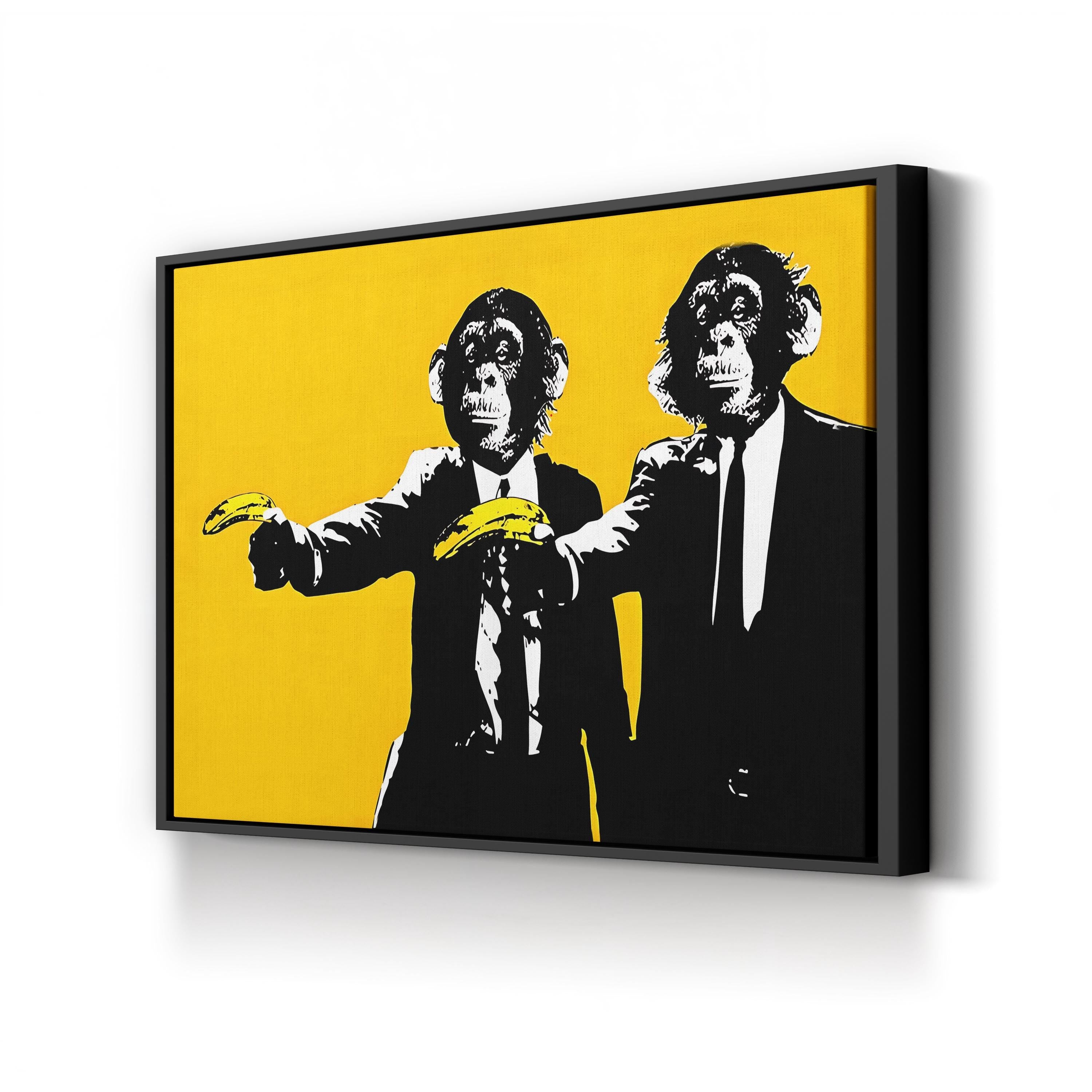 Banksy Graffiti Pop Art Monkeys Pulp Fiction Canvas Art