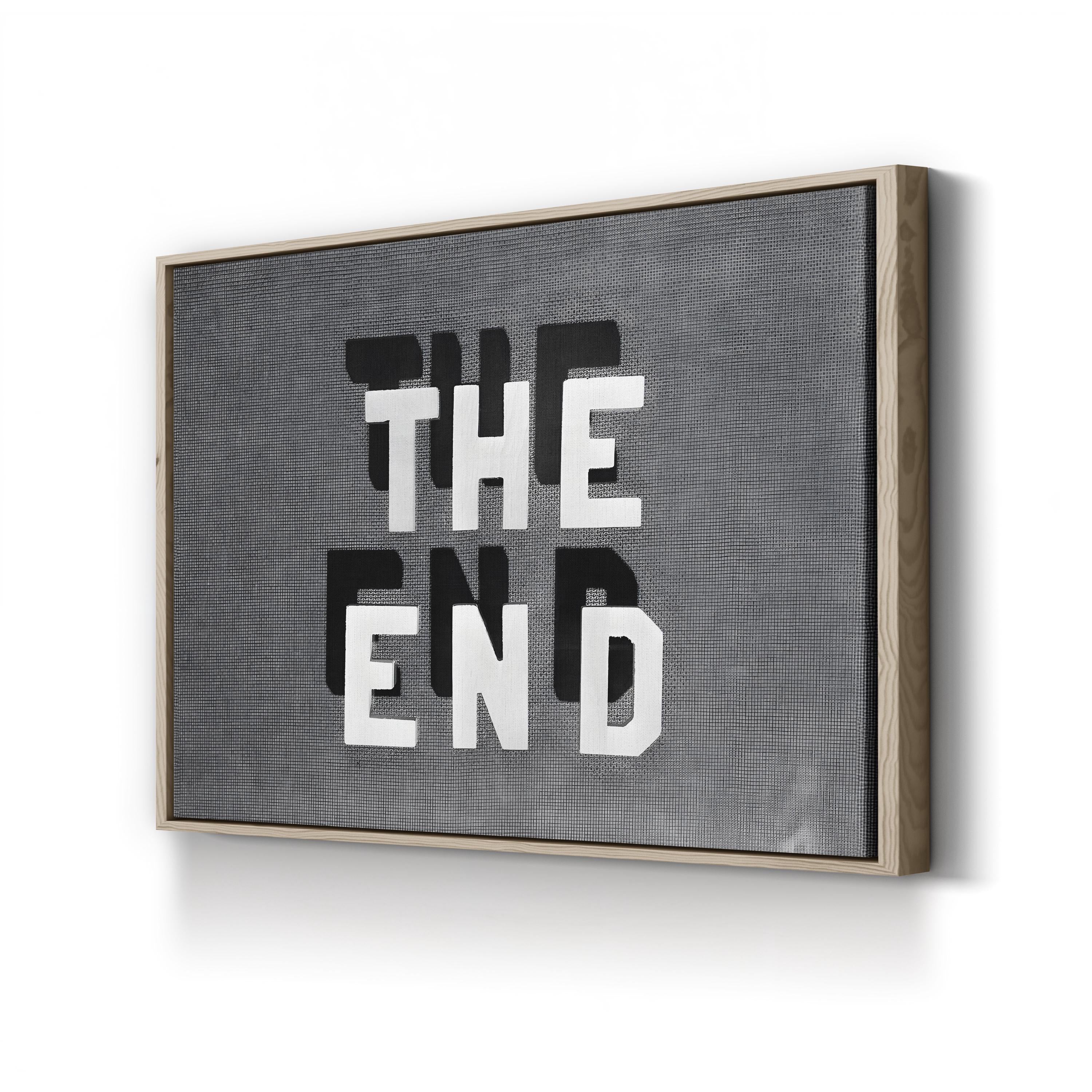 Film Noir 'The End', 1930s – Period Illustration Wall Art | Vintage Cinema Canvas Print