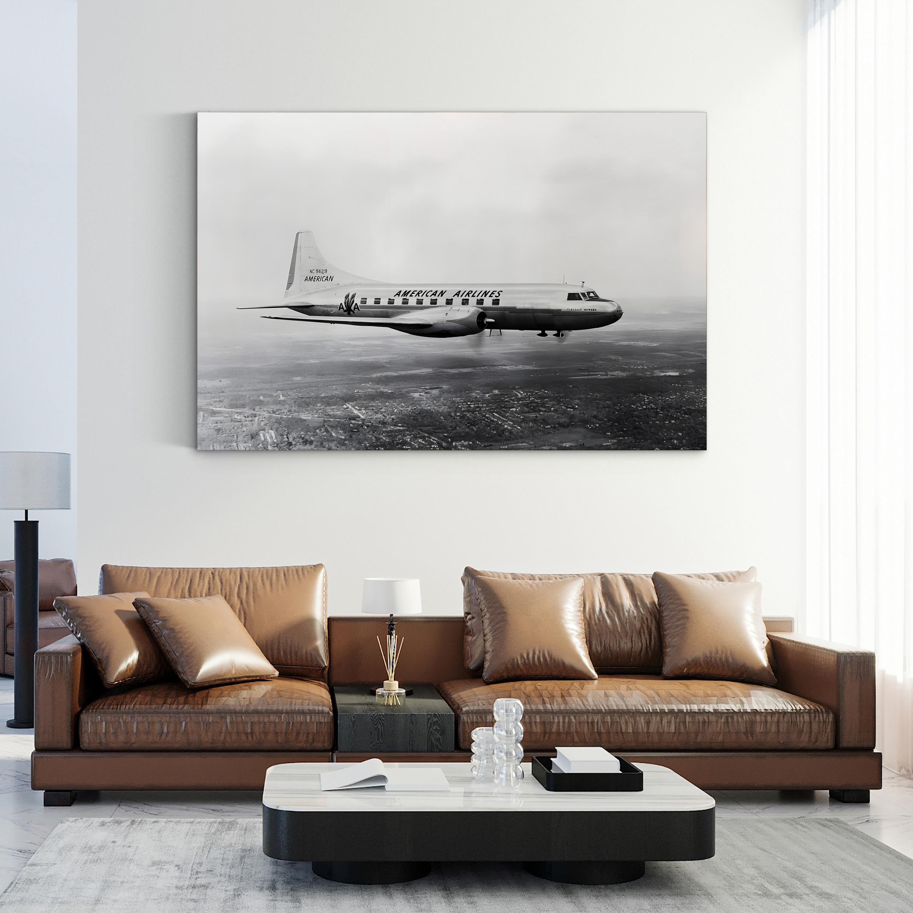 American Airlines Convair, 1950s – Vintage Photography Wall Art | Vintage Aviation Canvas Print