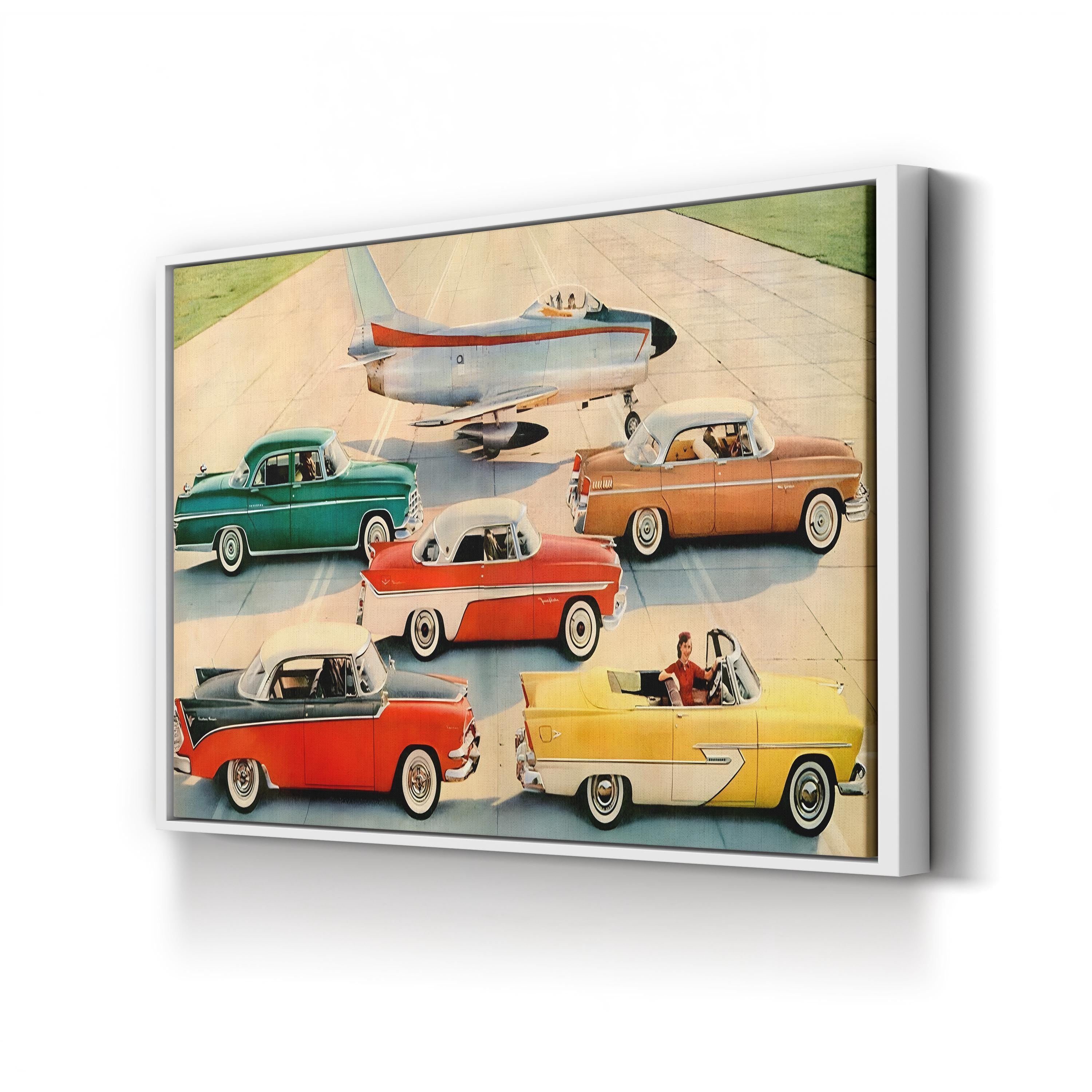 1950s Chrysler Jet Car Ad – Period Advertisement Wall Art | Mid-Century Automotive Canvas Print