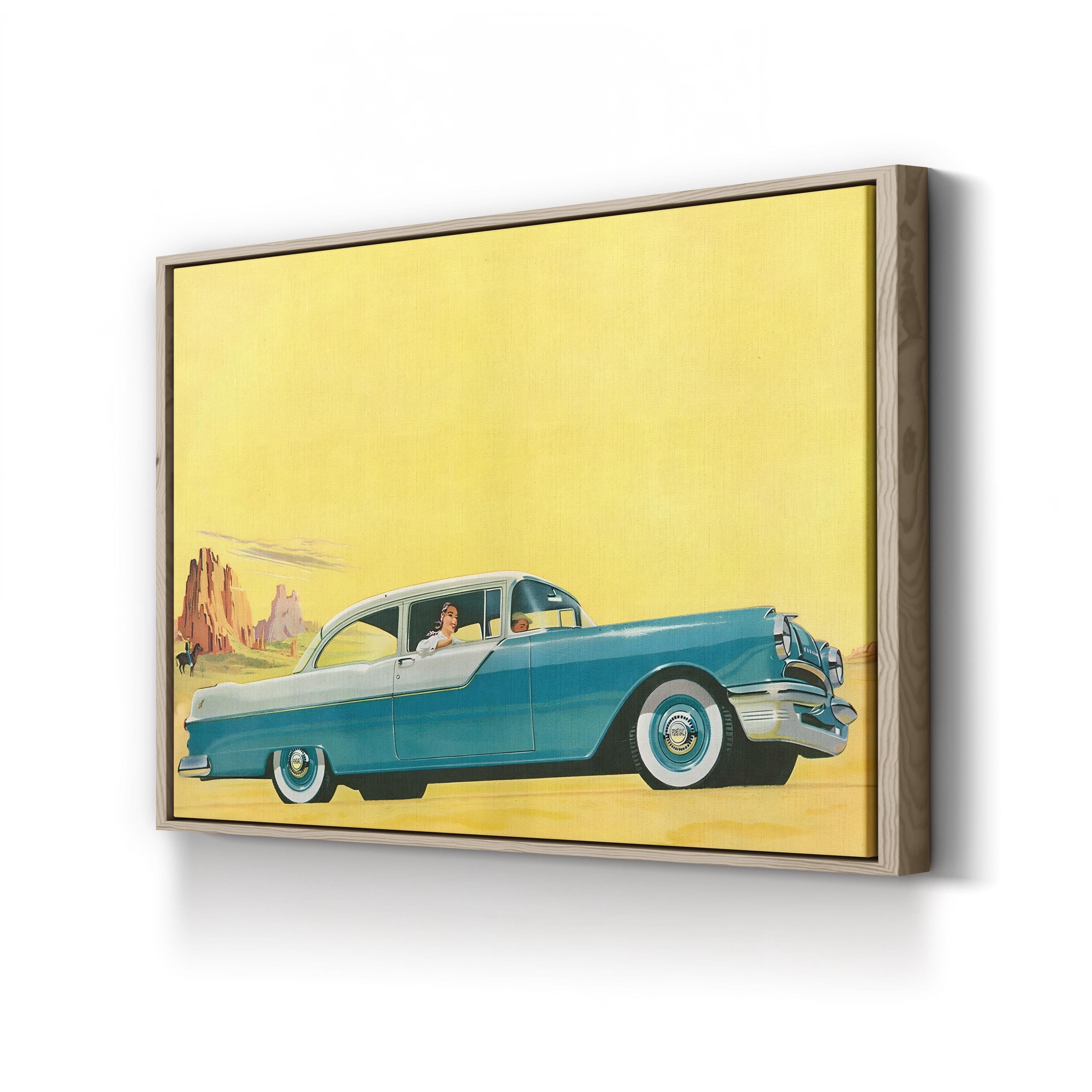 1950s Classic Car – Vintage Photography Wall Art | Retro Automotive Canvas Print