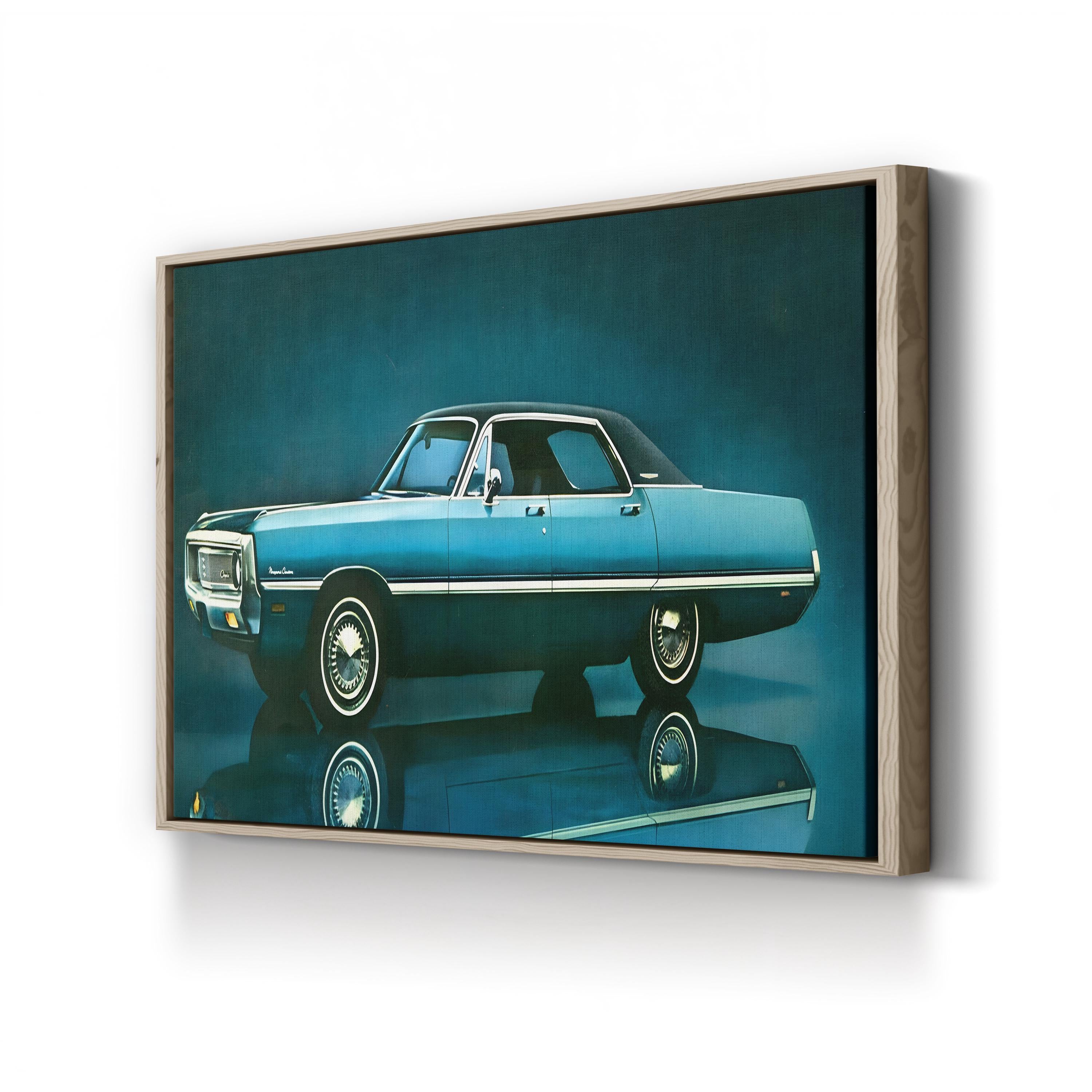 1960s Chrysler Magazine Advert – Period Advertisement Wall Art | Mid-Century Automotive Canvas Print