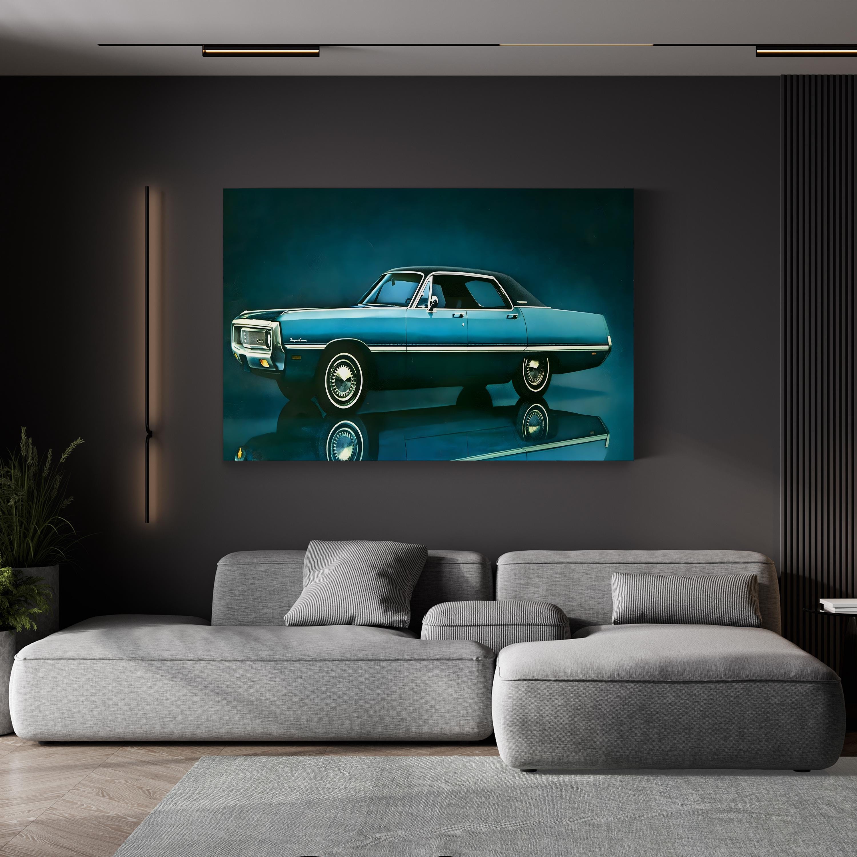 1960s Chrysler Magazine Advert – Period Advertisement Wall Art | Mid-Century Automotive Canvas Print