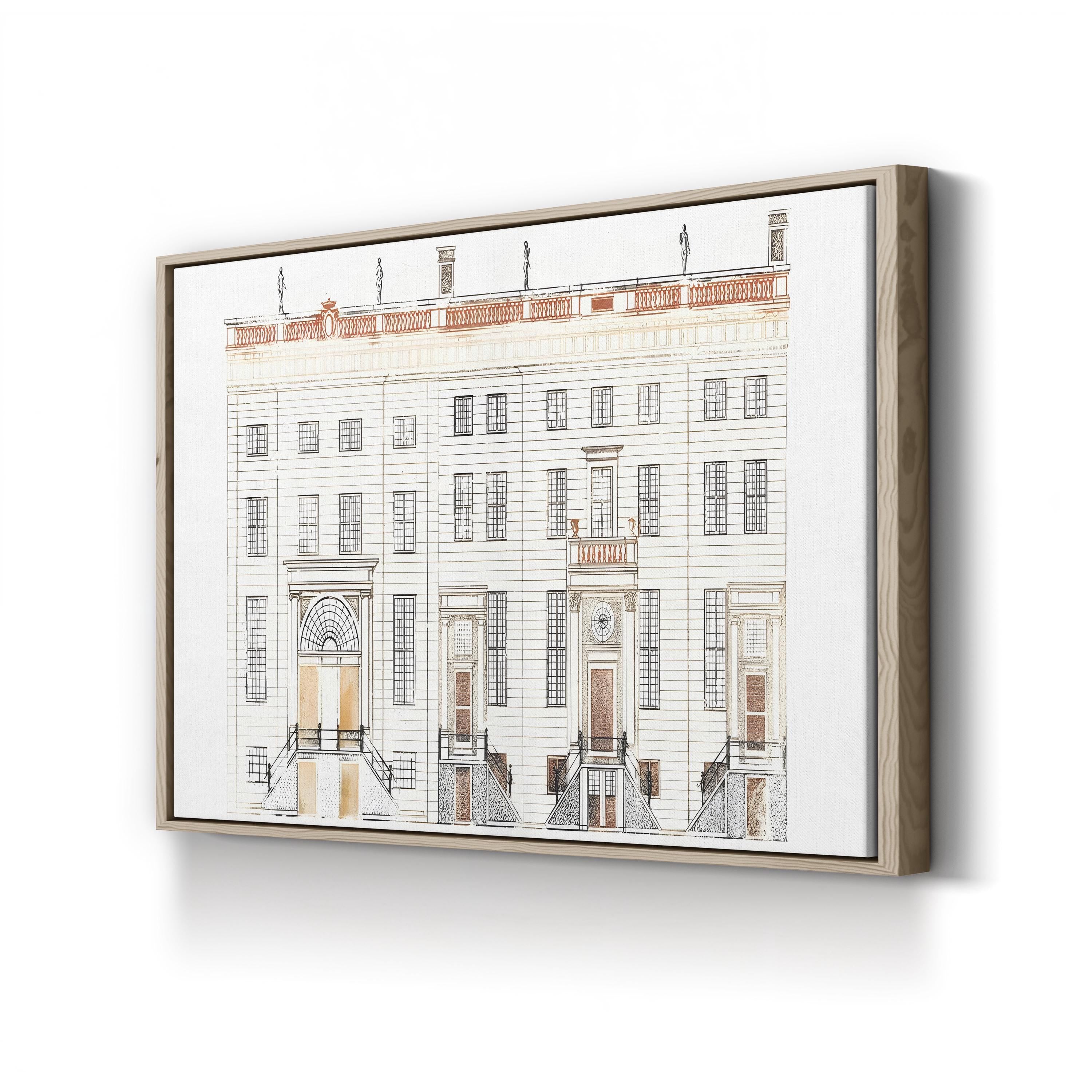 Amsterdam Canal Houses V Wall Art by Johan Teyler – Dutch Architectural Cityscape Print