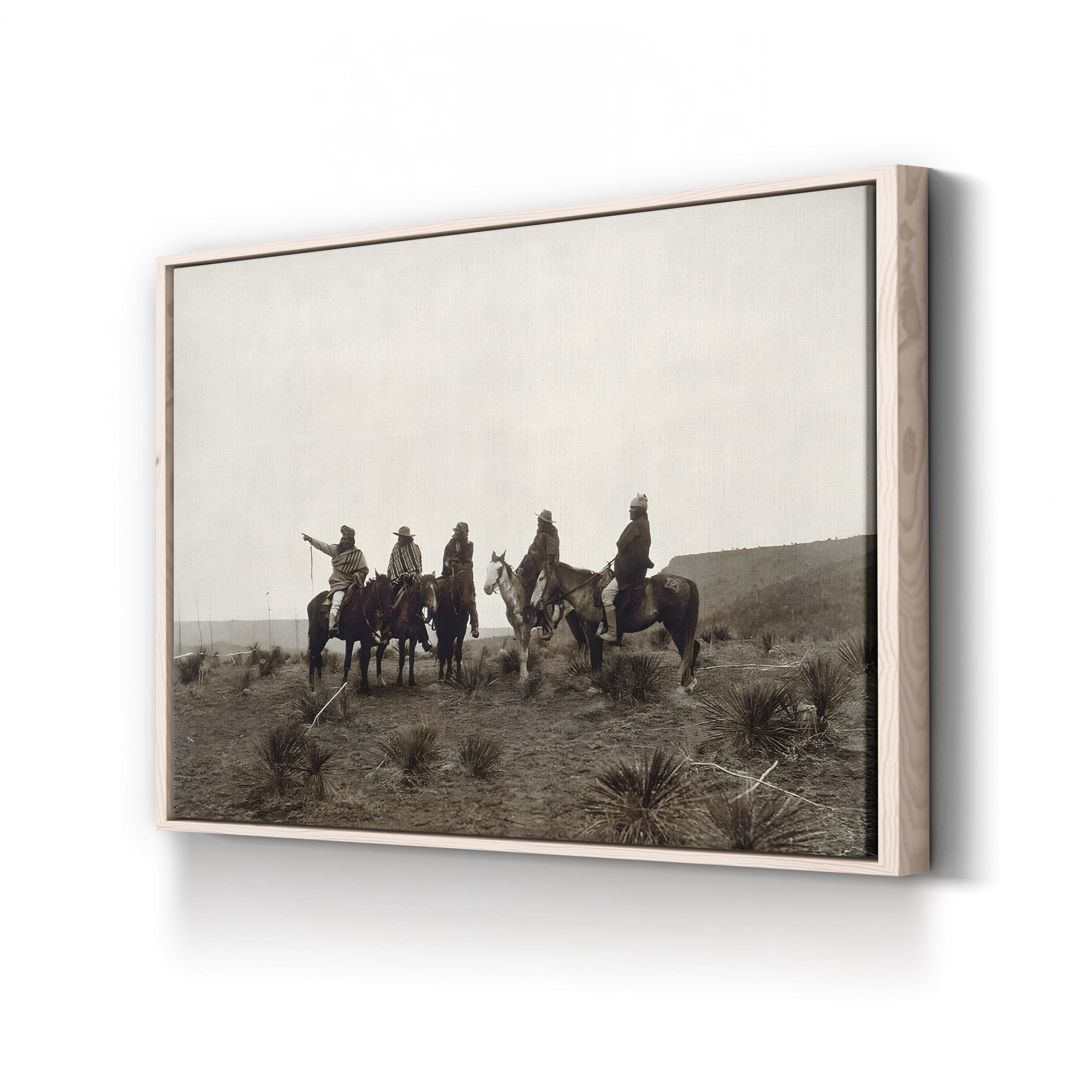 Vintage Apache Portrait Canvas Print: The Lost Trail, c.1903