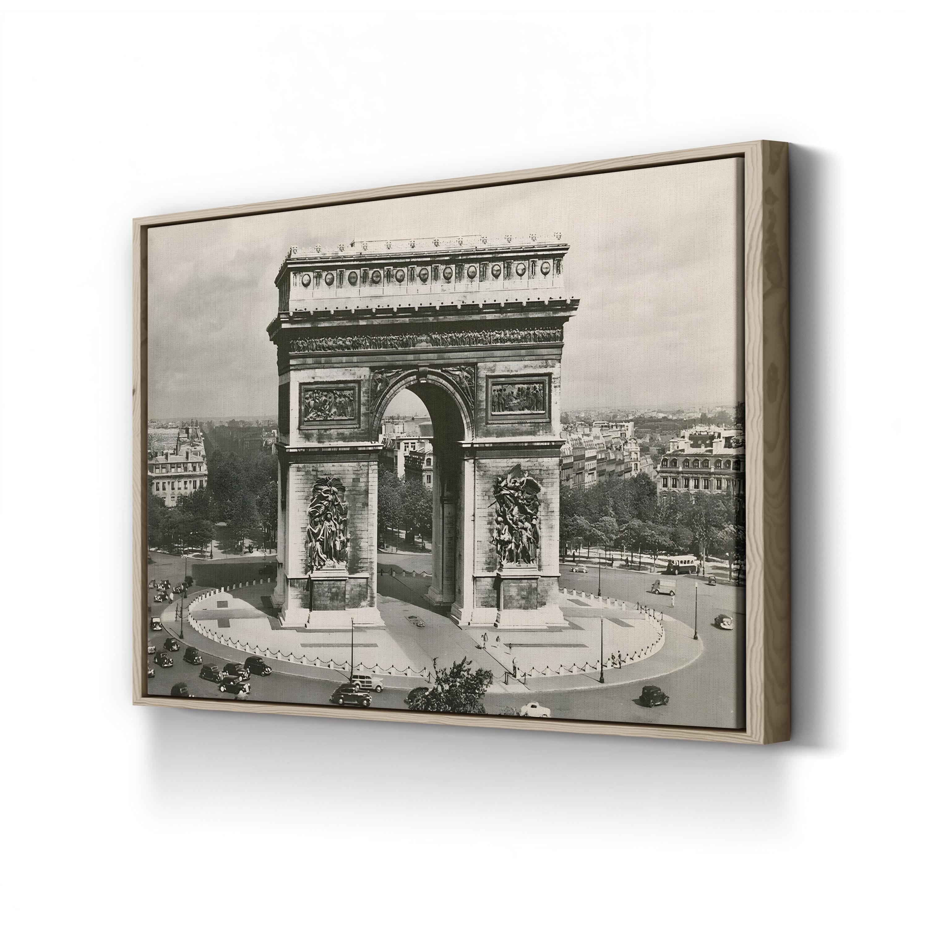 Arc de Triomphe Wall Art by Alan Paul – Vintage Paris Architectural Photograph
