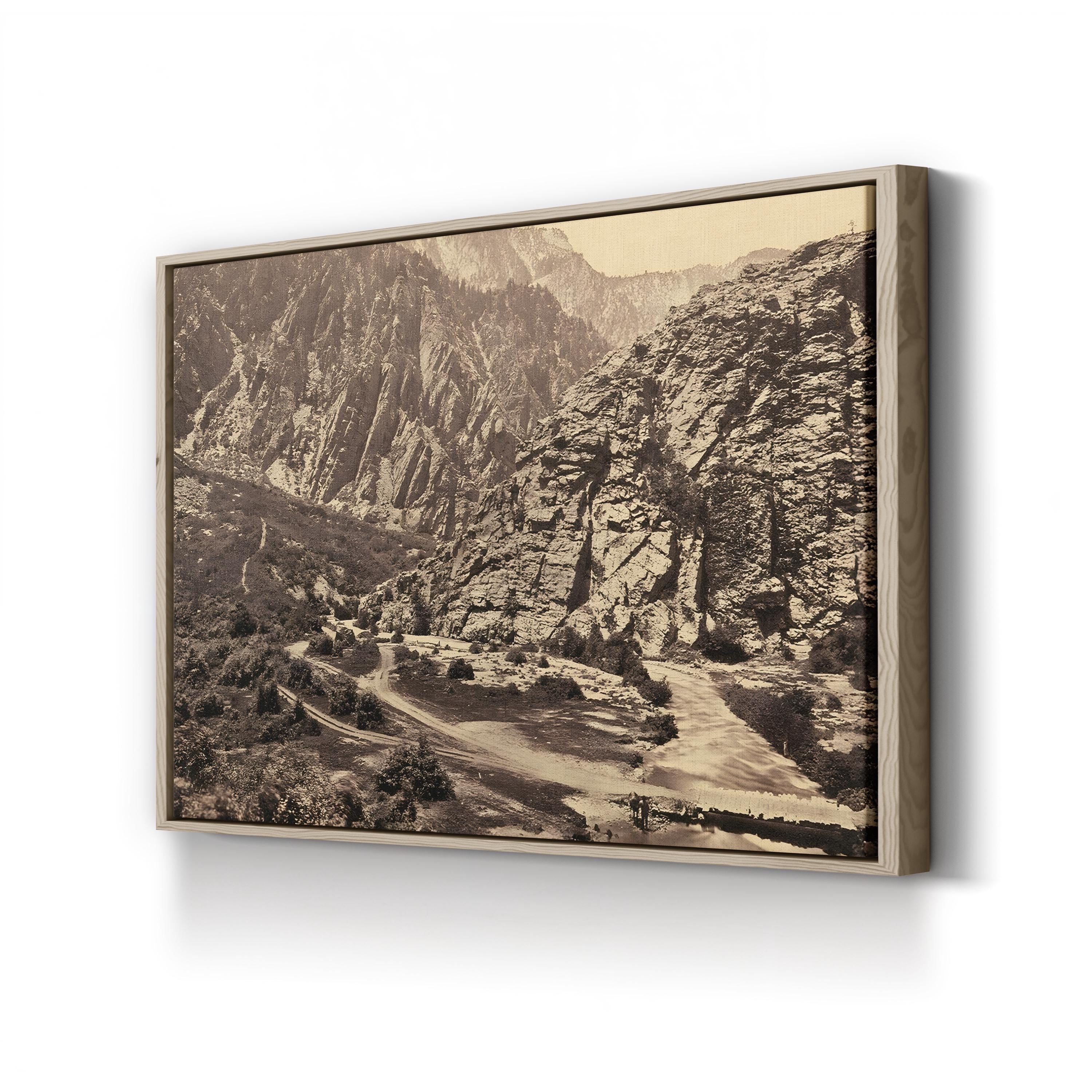Big Cottonwood Canyon, Utah, 1869 Wall Art by Timothy O'Sullivan
