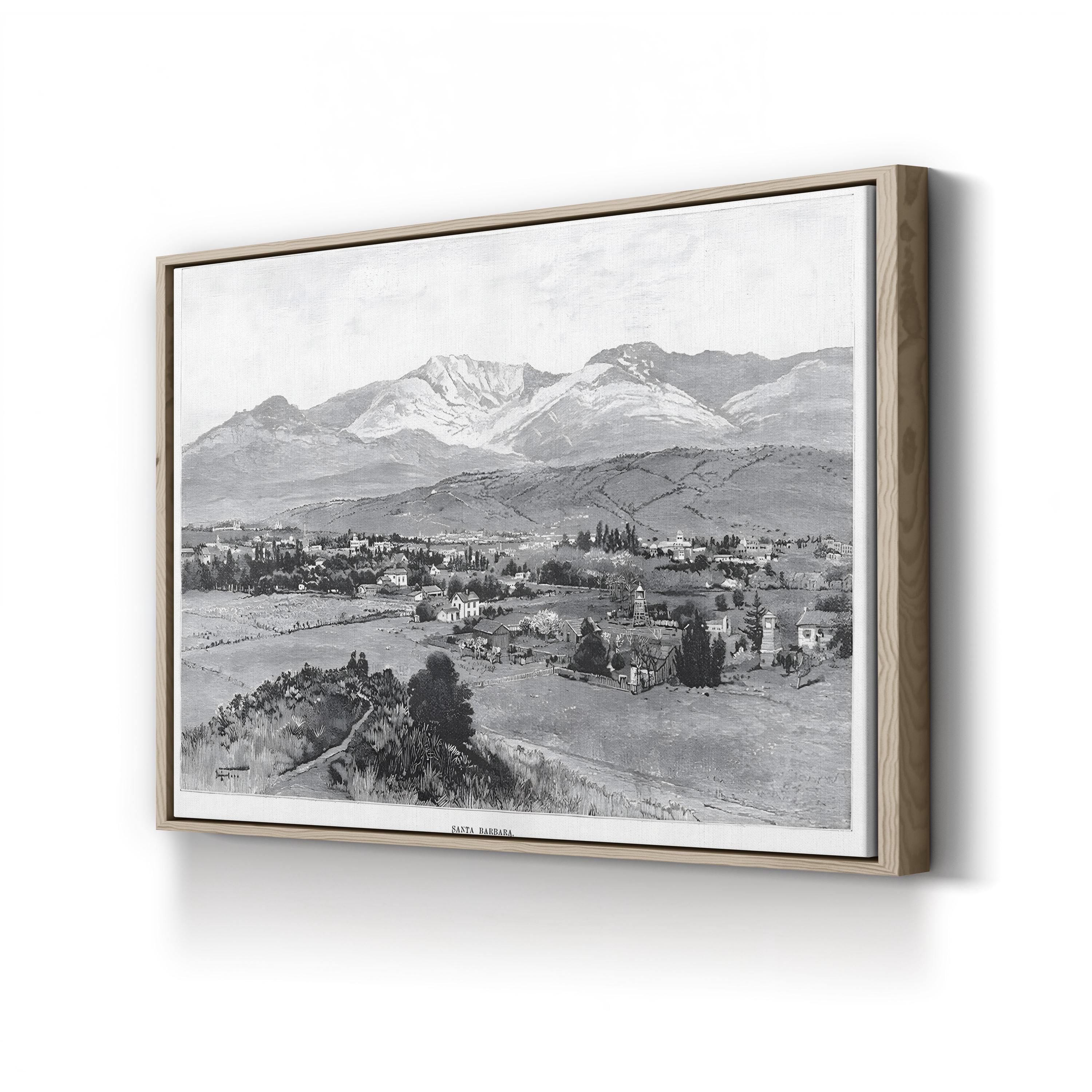Santa Barbara Coast, c.1900 – Vintage Photography Wall Art | California Canvas Print