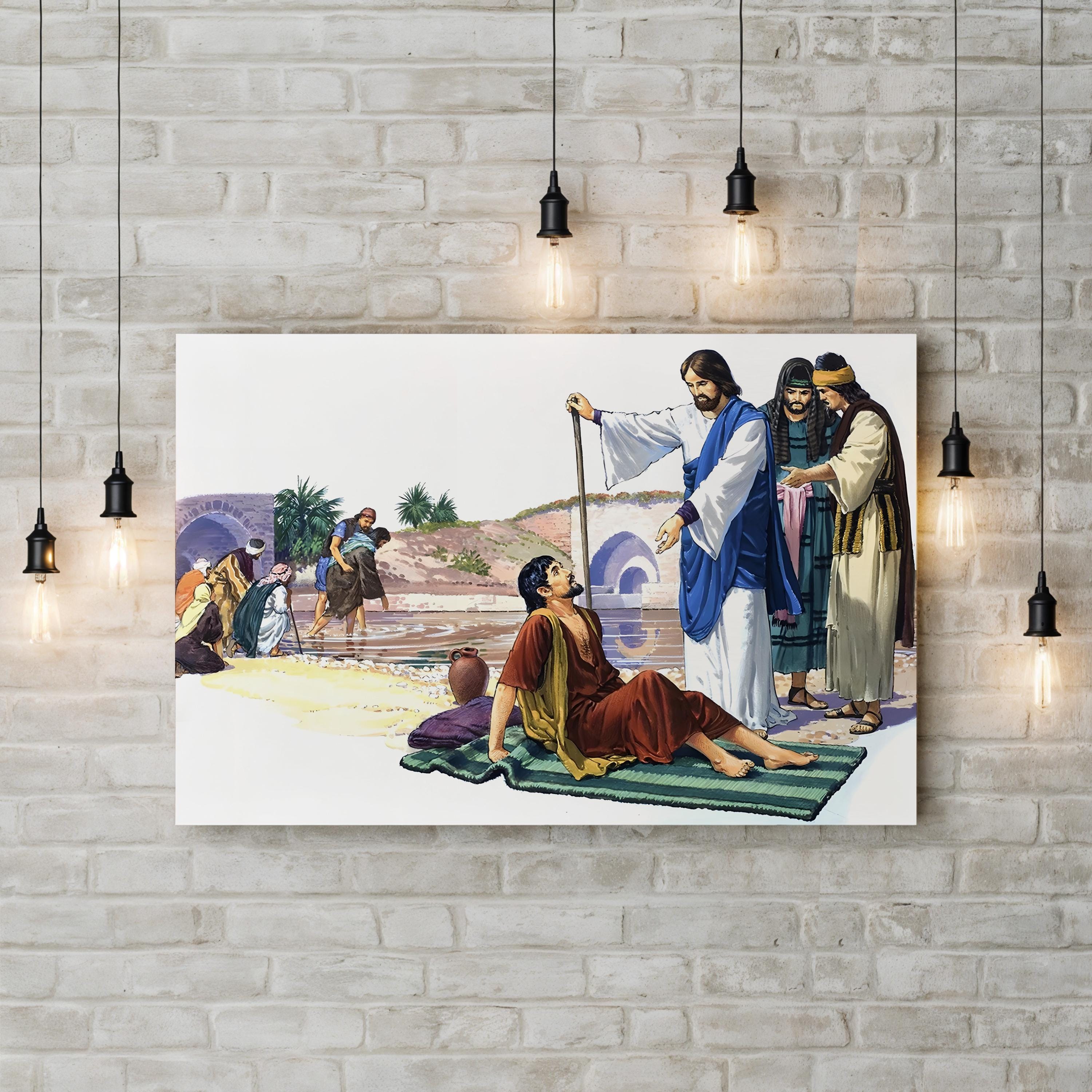 Christ Heals the Lame Wall Art by English School