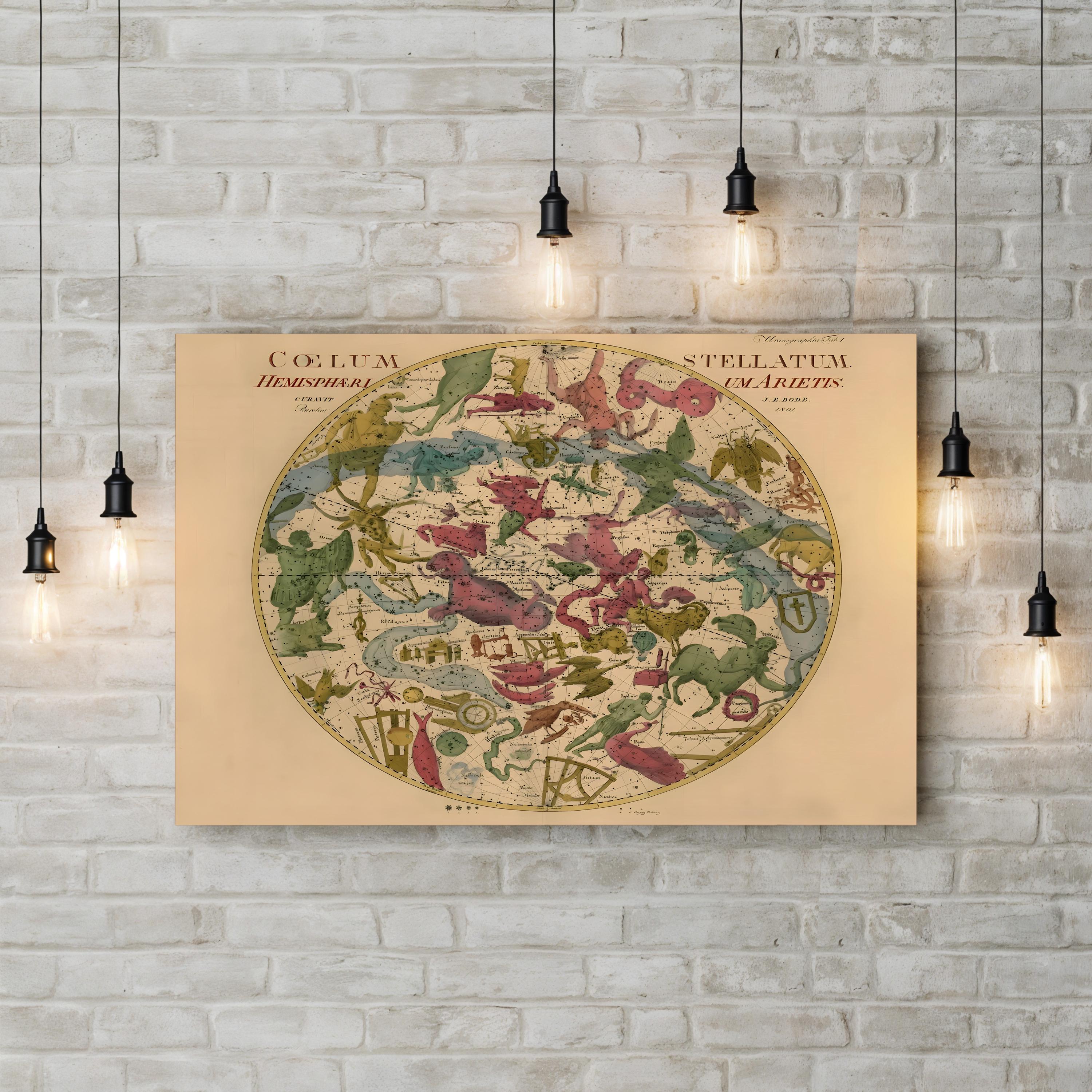 Coelum Stellatum Wall Art by Grand Archives – Antique Celestial Star Map Illustration