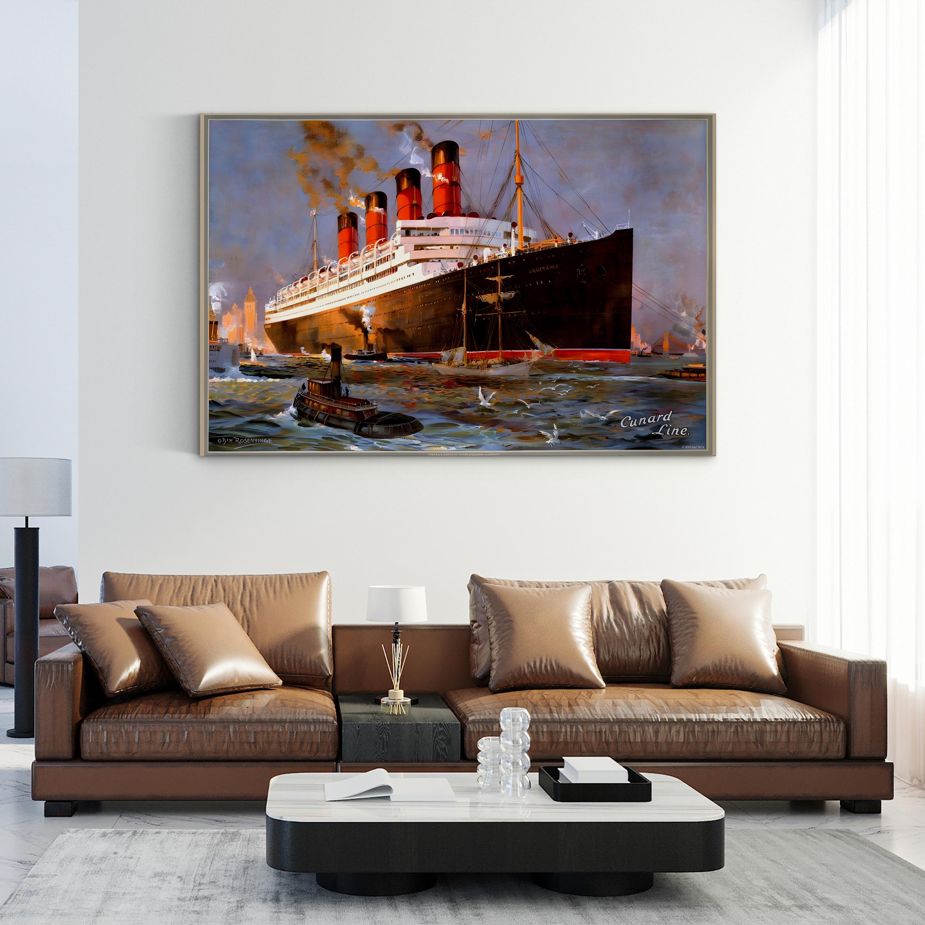 Cunard Oceanliner Aquitania, New York Wall Art – Posters, Archivea