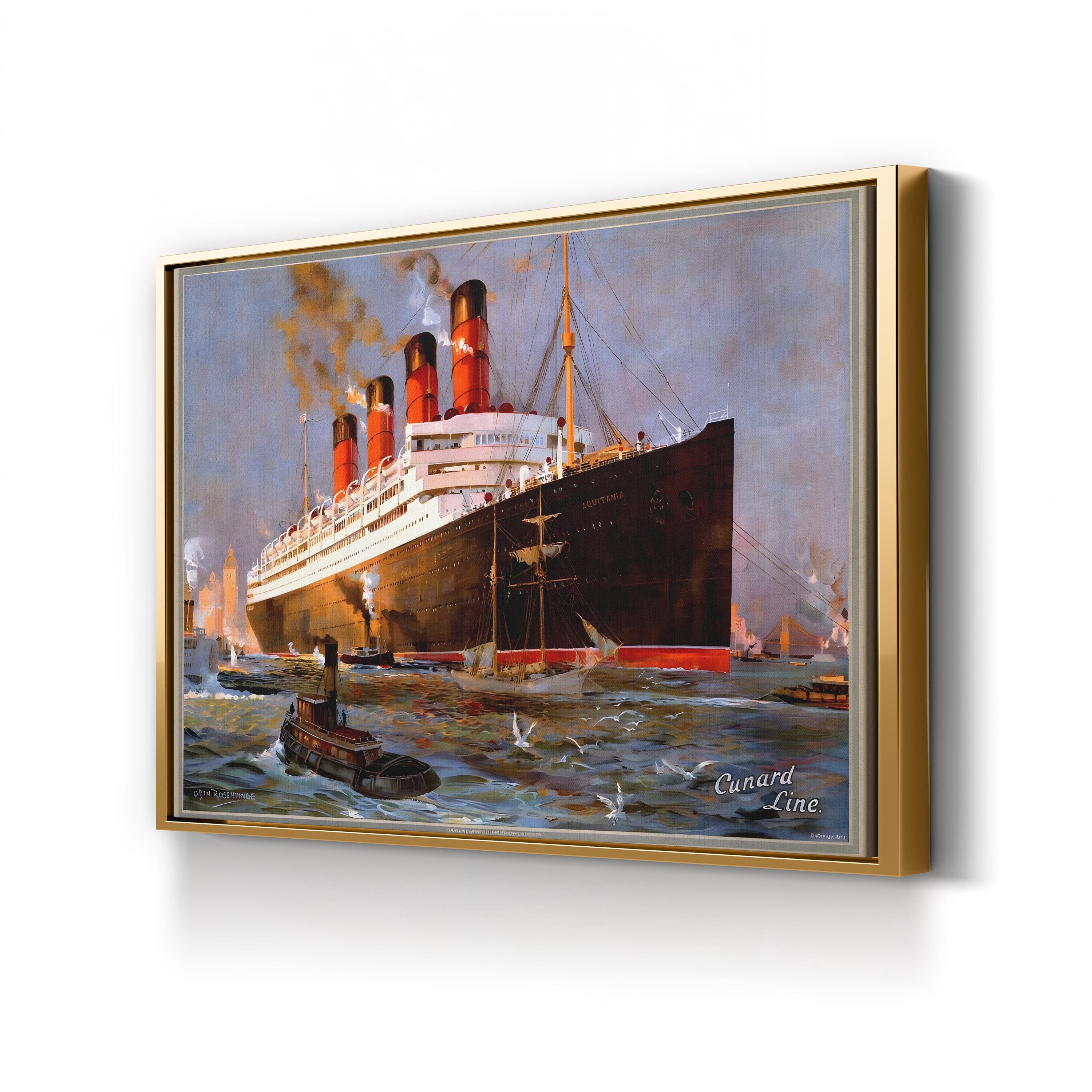Cunard Oceanliner Aquitania, New York Wall Art – Posters, Archivea