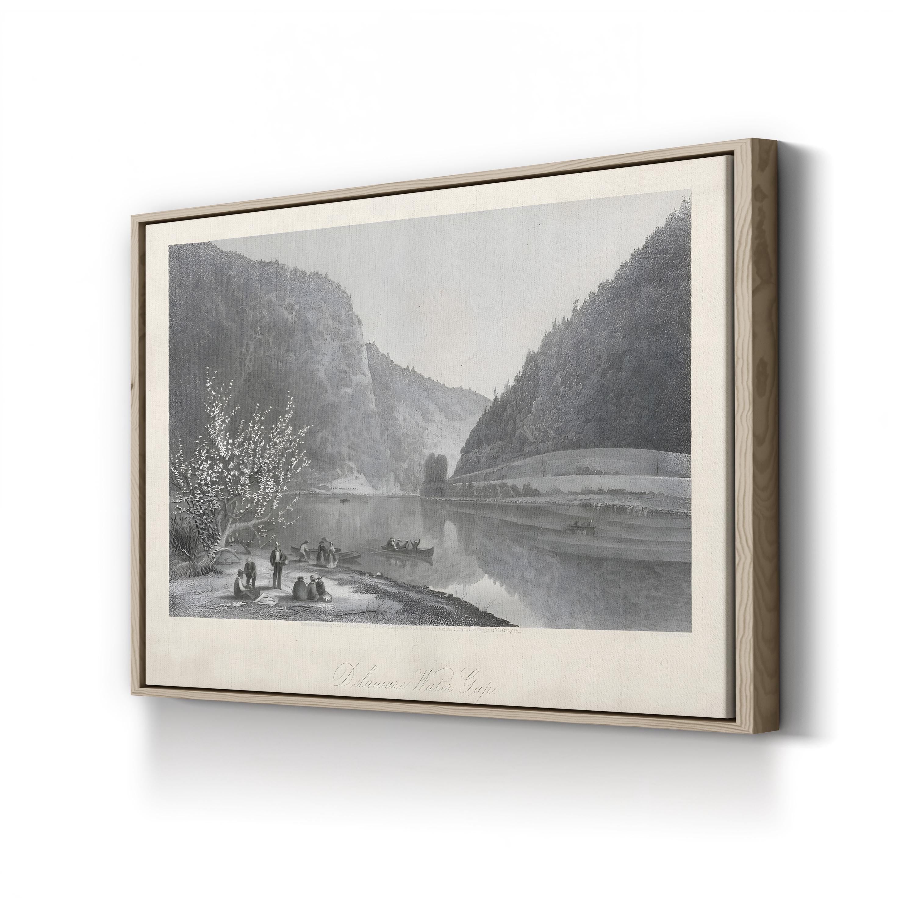 Delaware Water Gap Wall Art – 19th Century River Landscape by William Cullen Bryant