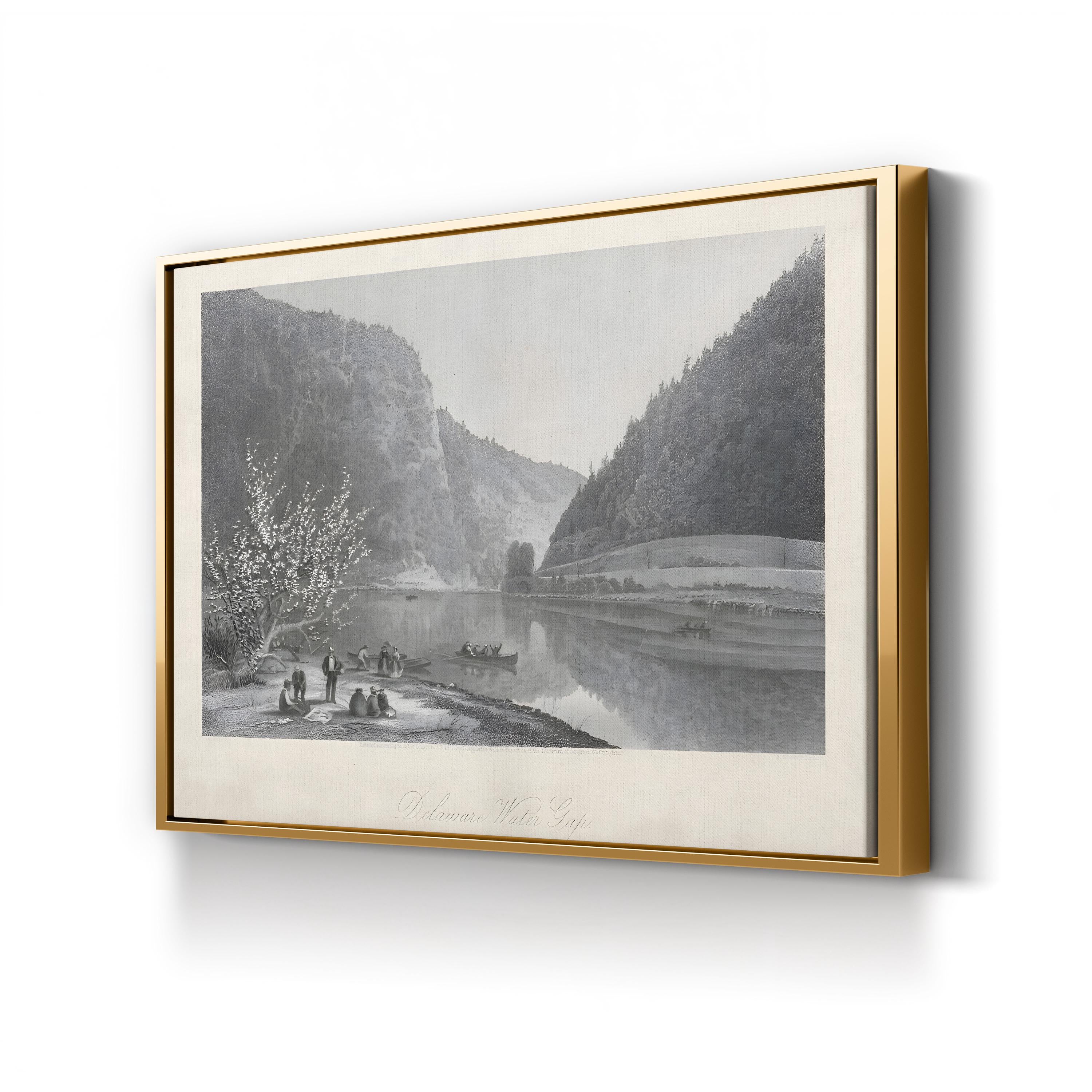 Delaware Water Gap Wall Art – 19th Century River Landscape by William Cullen Bryant