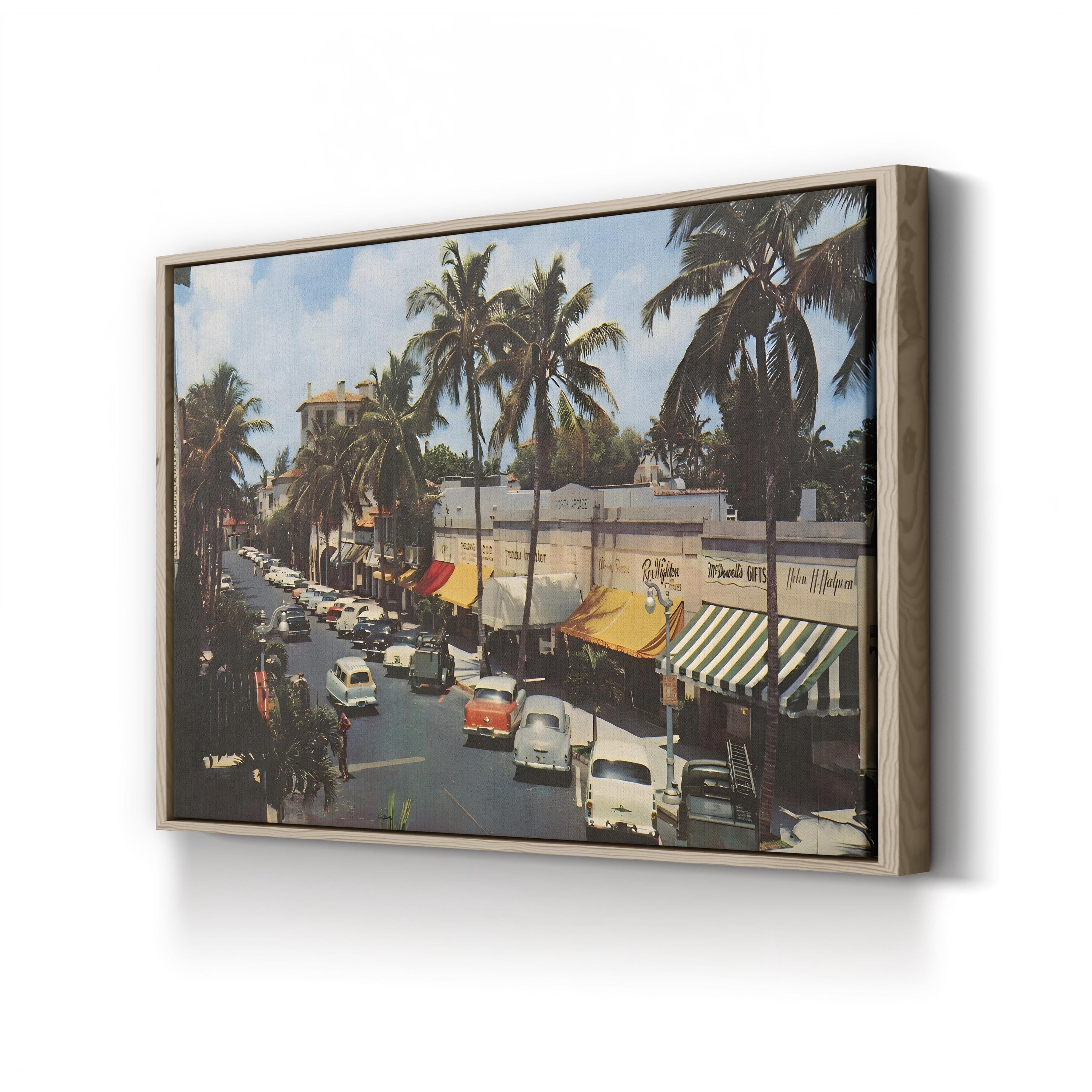 Florida Postcard IV Wall Art — Wild Apple Portfolio Vintage Coastal Illustration