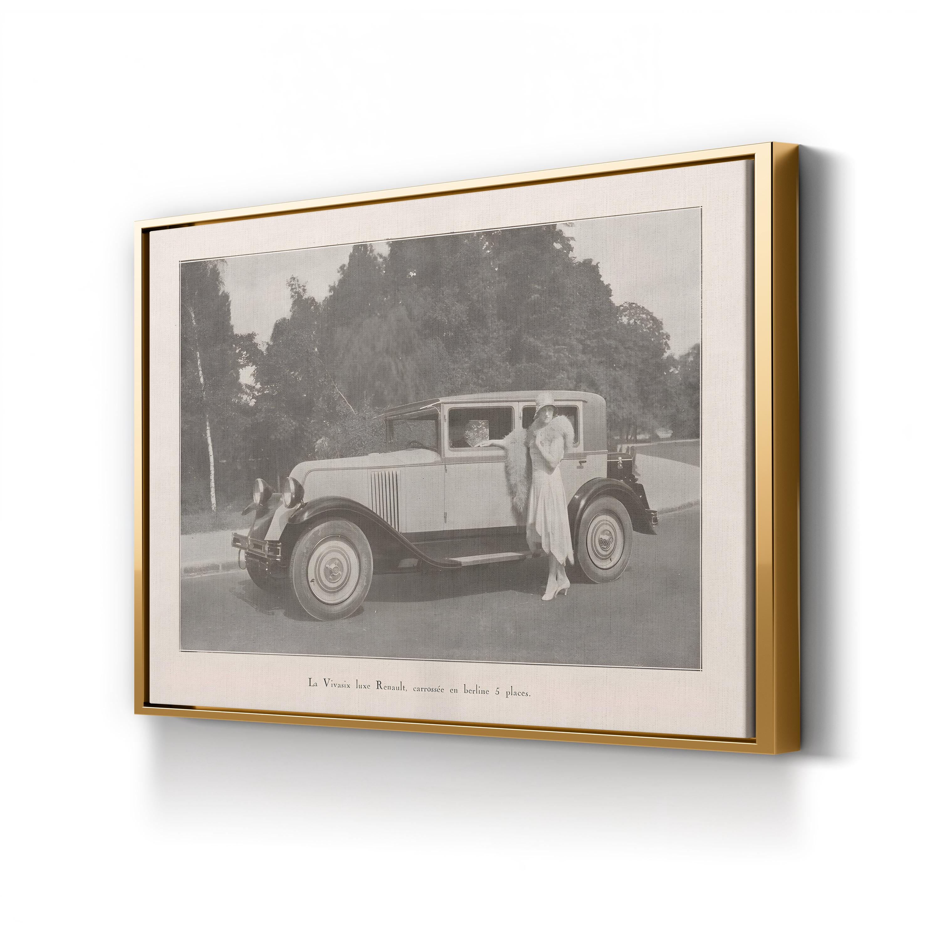 Vintage French Country Drive – Vintage Photography Wall Art | Classic Automobile Canvas Print