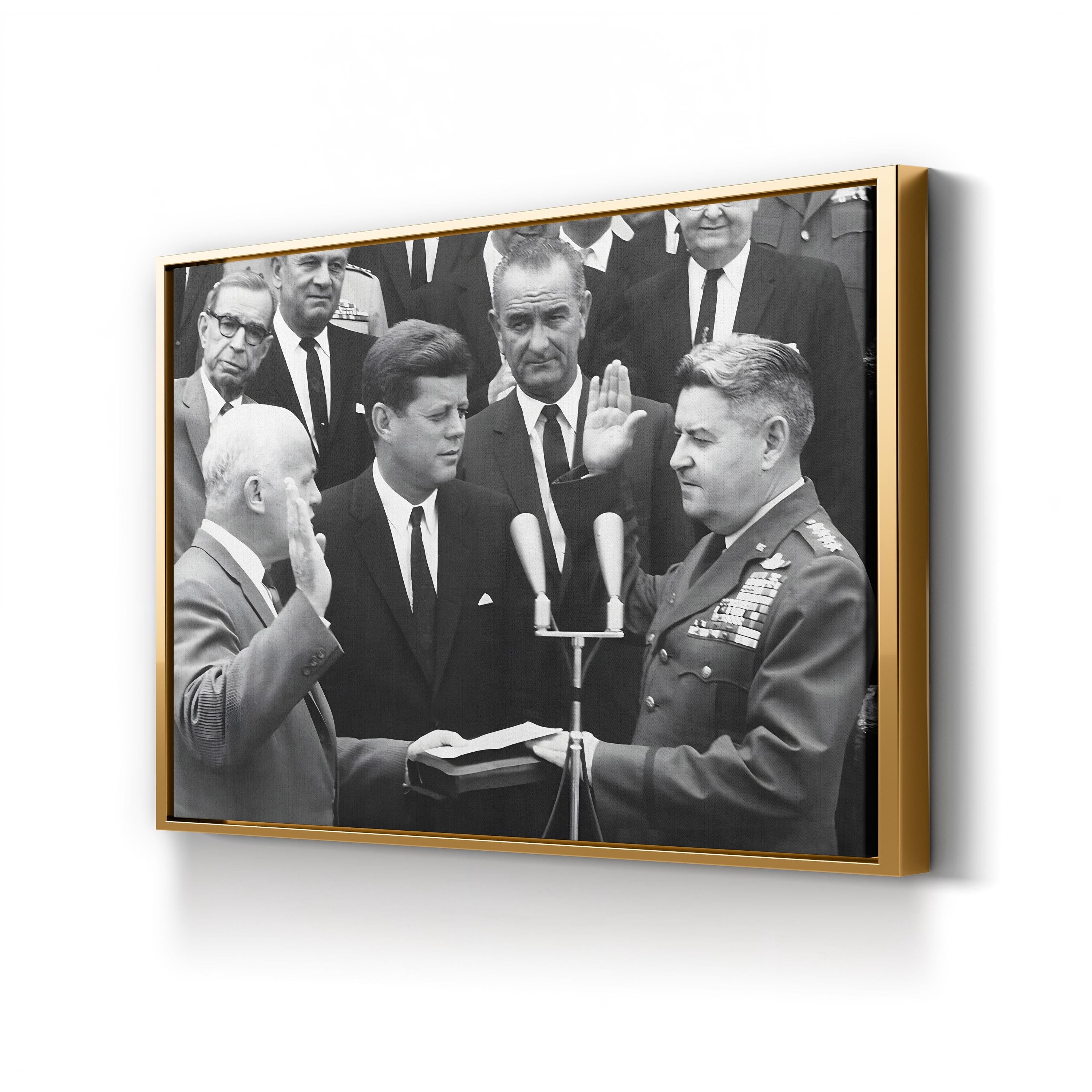 General Curtis LeMay and President Kennedy | 1960s American Political History Wall Art