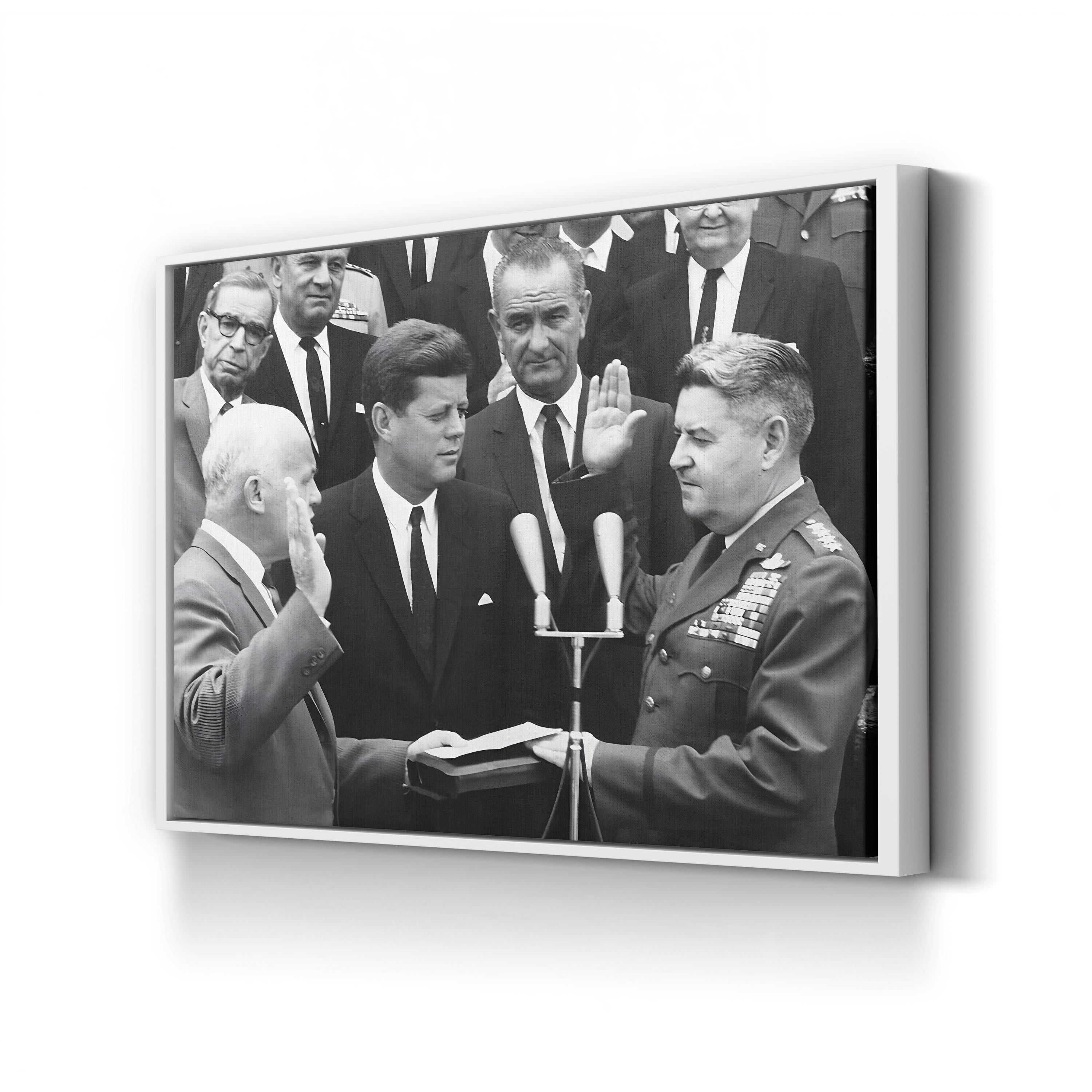 General Curtis LeMay and President Kennedy | 1960s American Political History Wall Art