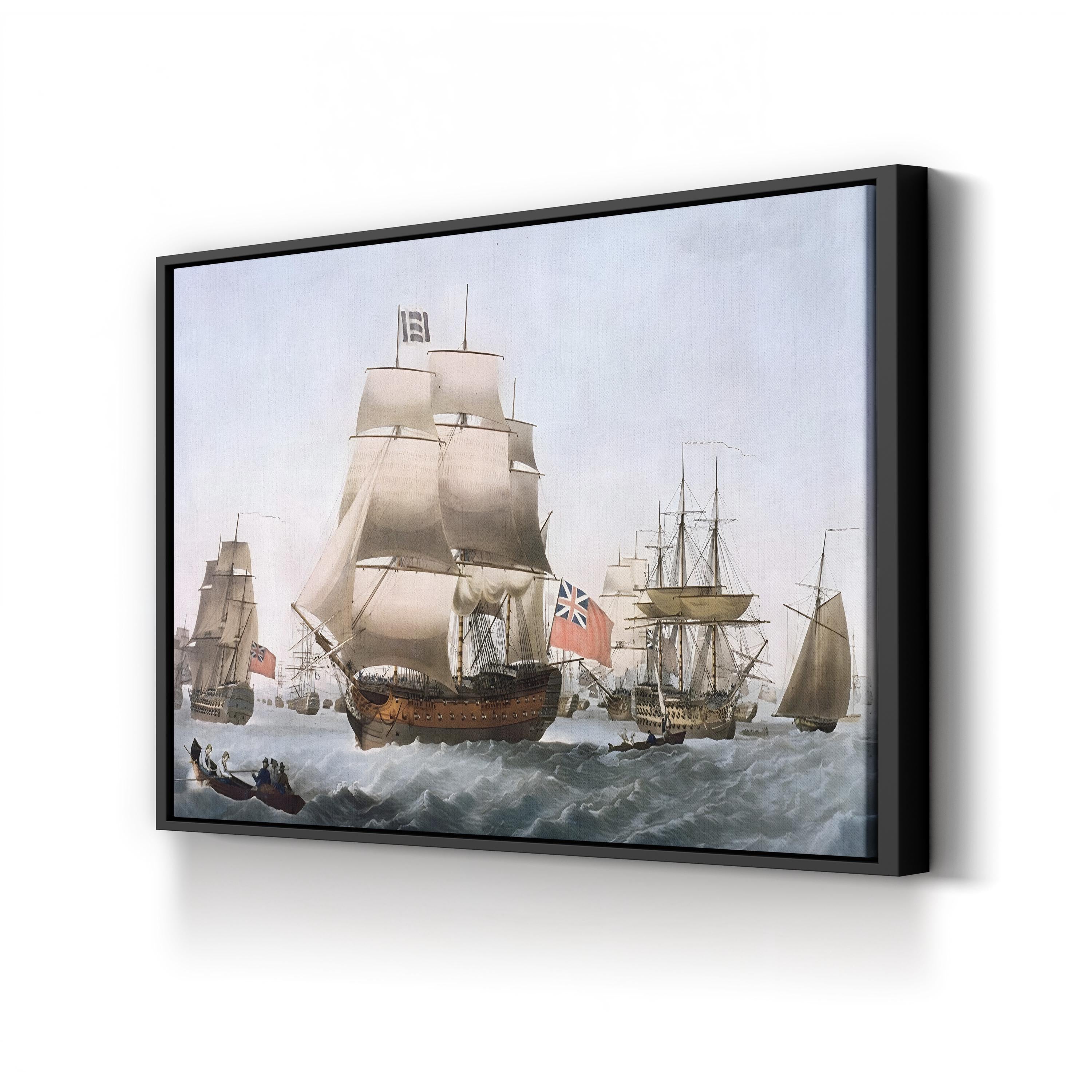 HMS Victory, 1806 British Warship Canvas Wall Art | English School Naval Painting