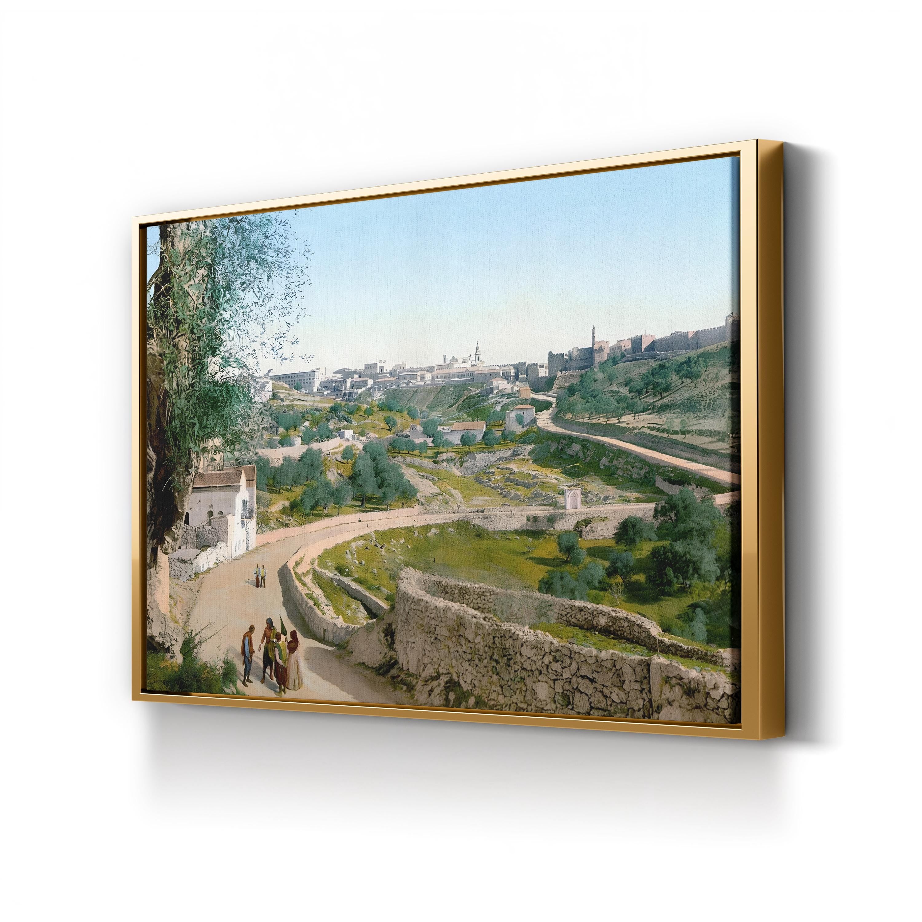 Jerusalem Old City, c.1900 – Vintage Middle Eastern Architecture Wall Art