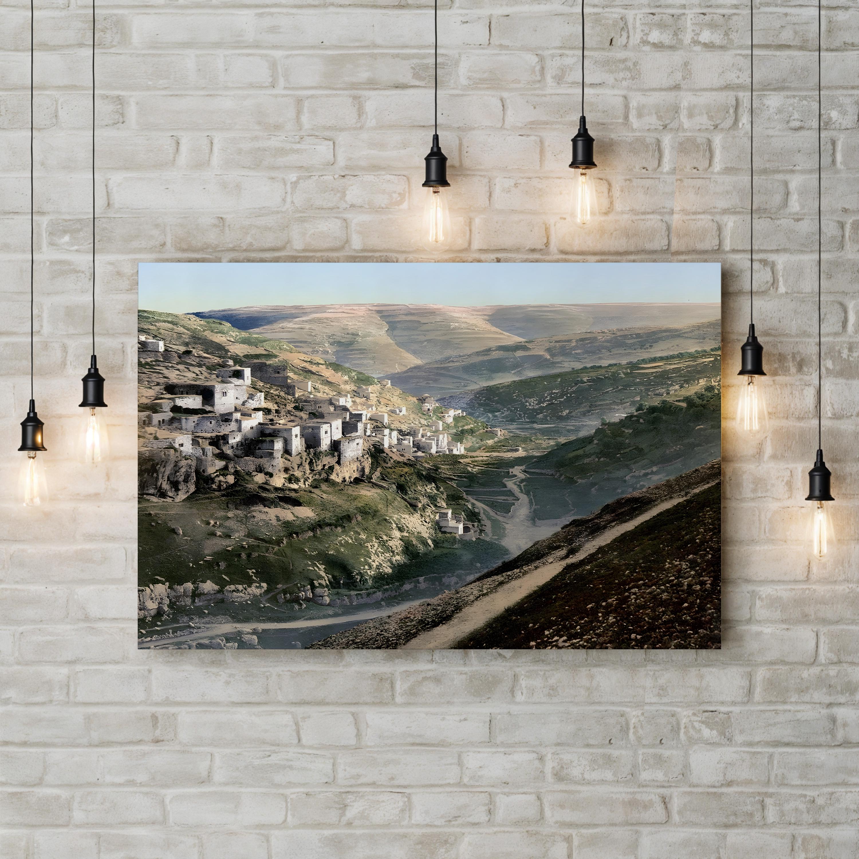 Jerusalem, Siloam Pool Canvas Art (c.1895) – Vintage Biblical Site Wall Decor