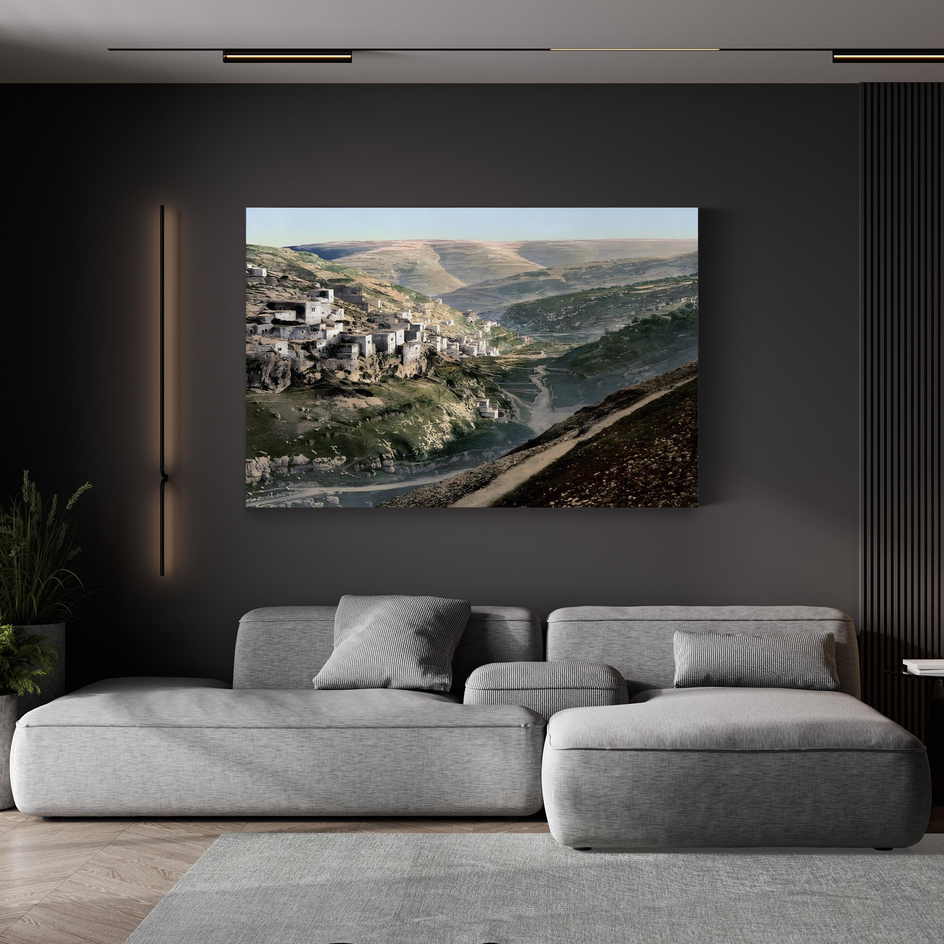 Jerusalem, Siloam Pool Canvas Art (c.1895) – Vintage Biblical Site Wall Decor