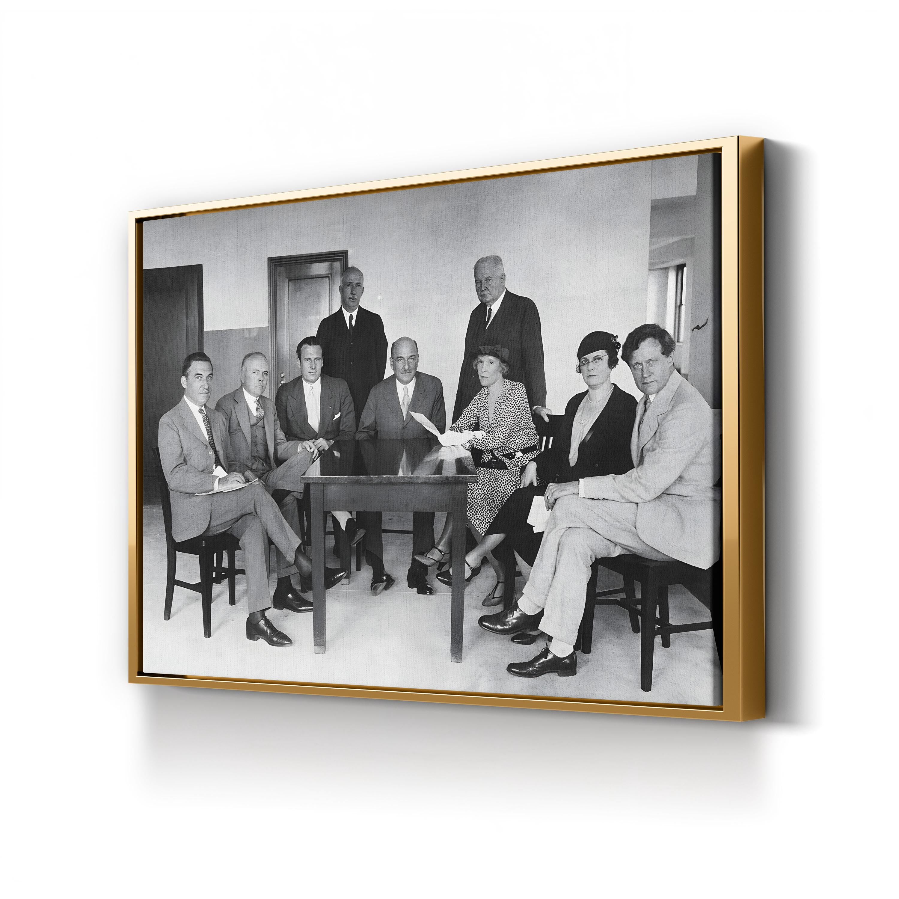Anti-Prohibition Leaders, 1930s – Vintage Photography Wall Art | Black & White Political Canvas Print