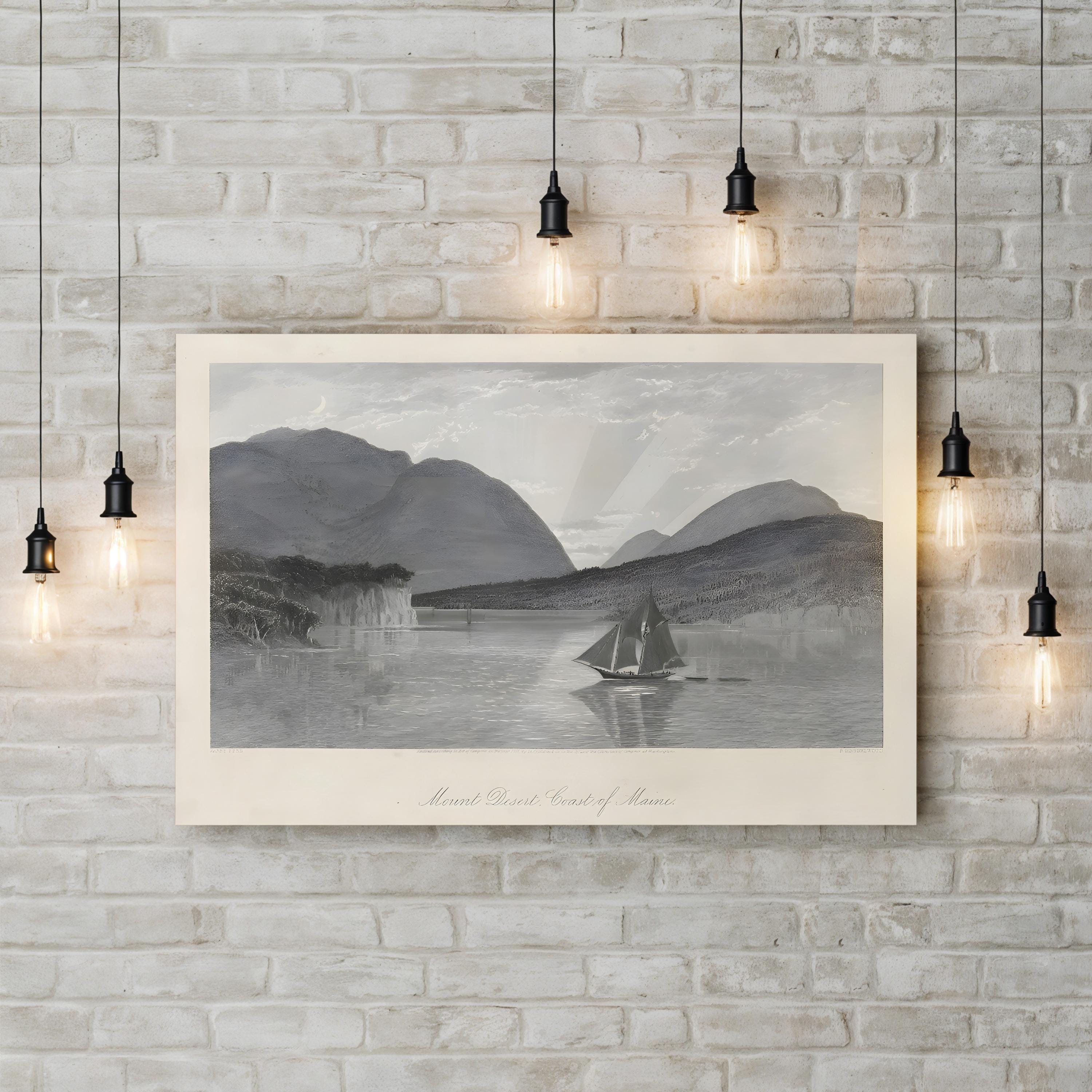 Mount Desert, Coast of Maine Wall Art by William Cullen Bryant