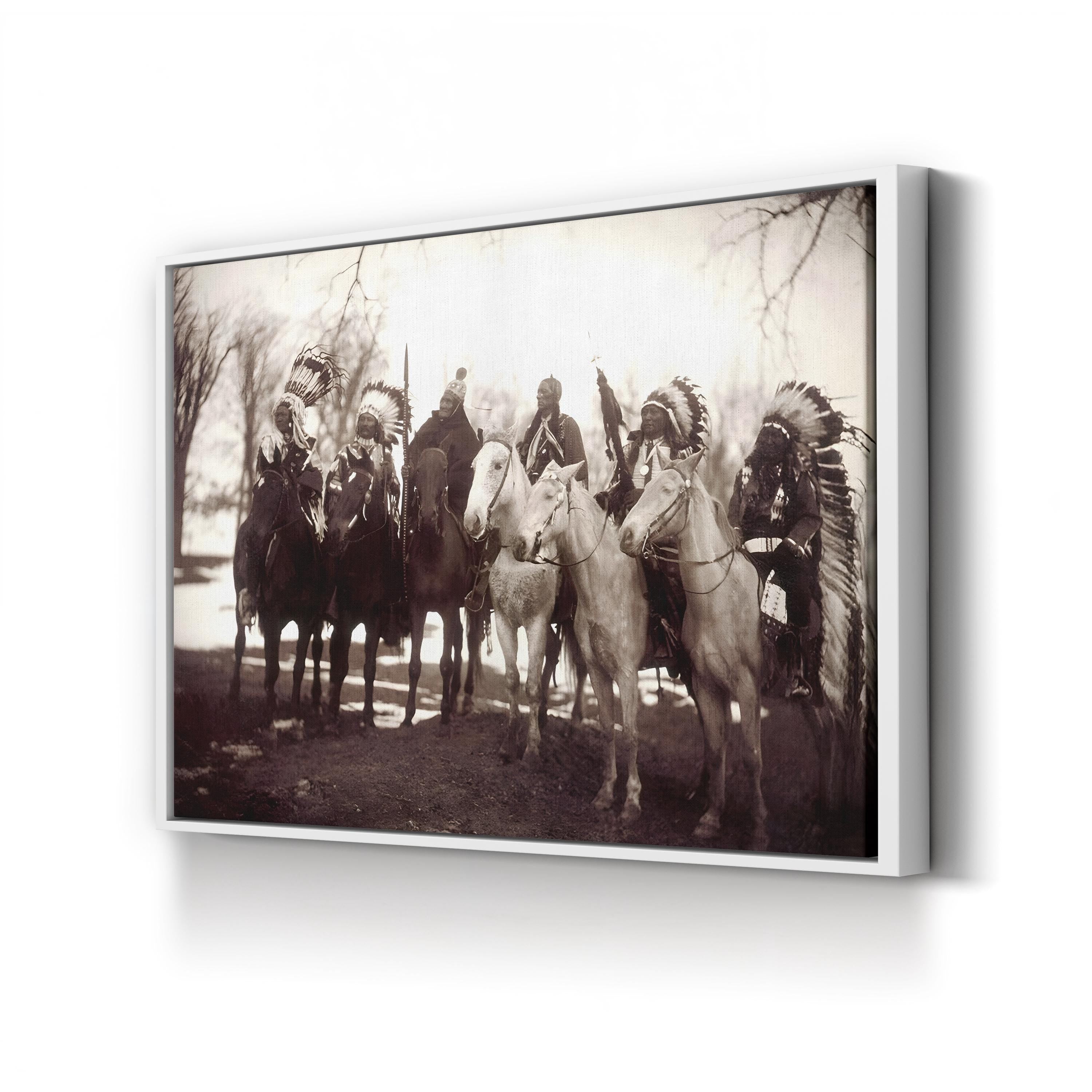 Native American Chiefs, c.1900 – Edward S. Curtis Vintage Photographic Wall Art