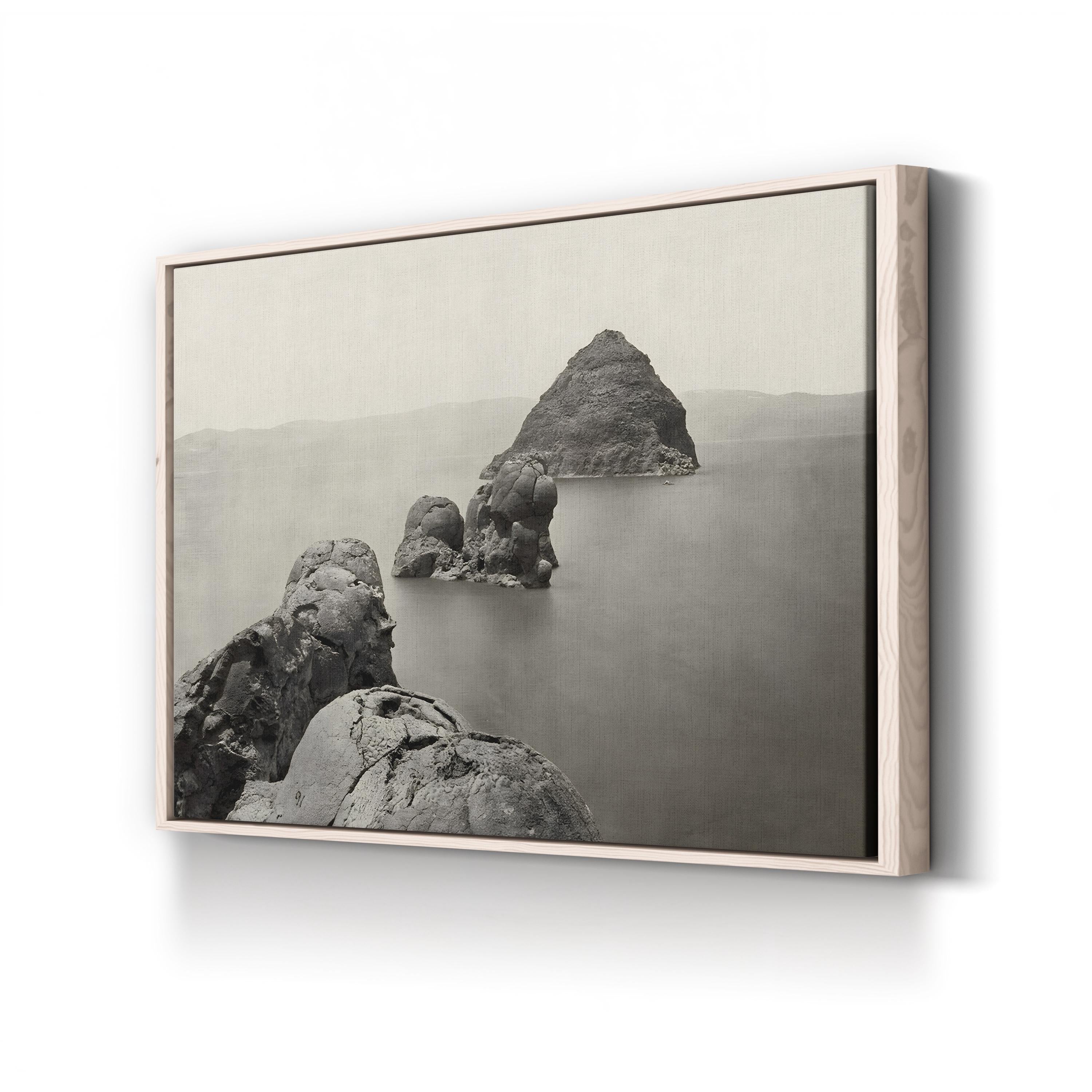 Nevada, Pyramid Lake Wall Art – Timothy O’Sullivan 1867 Black and White Landscape Photograph