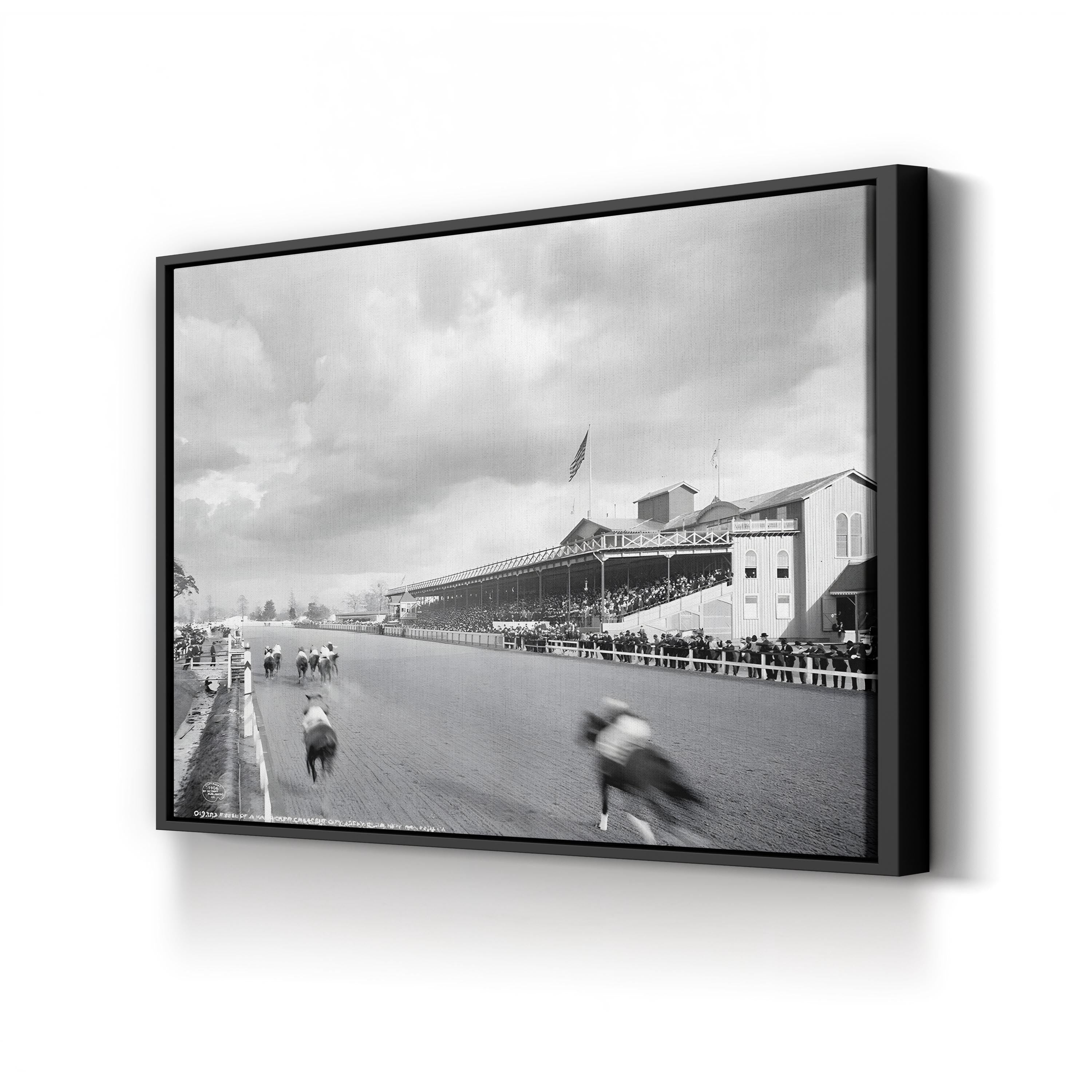 New Orleans Horse Race, c.1906 – Vintage Photography Wall Art | Equestrian Canvas Print