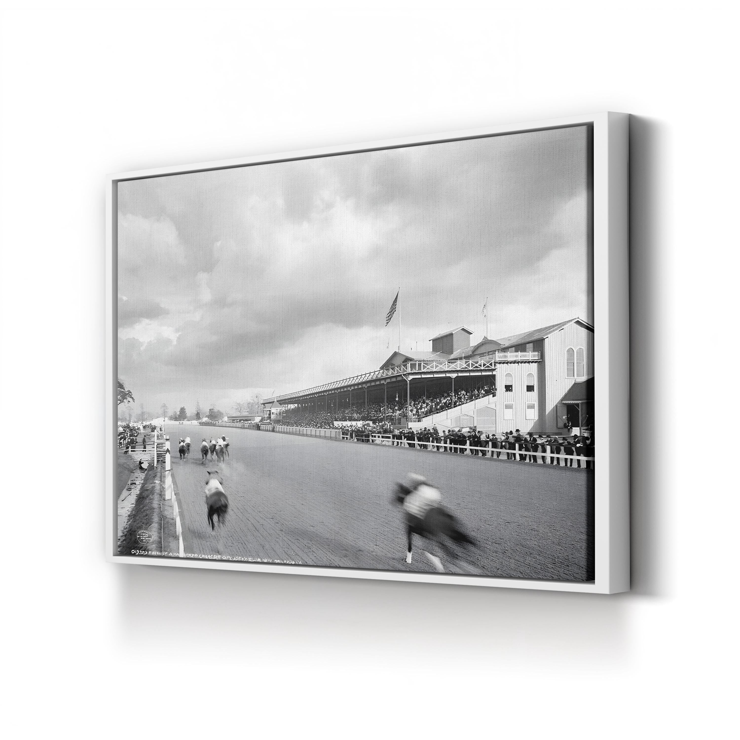 New Orleans Horse Race, c.1906 – Vintage Photography Wall Art | Equestrian Canvas Print