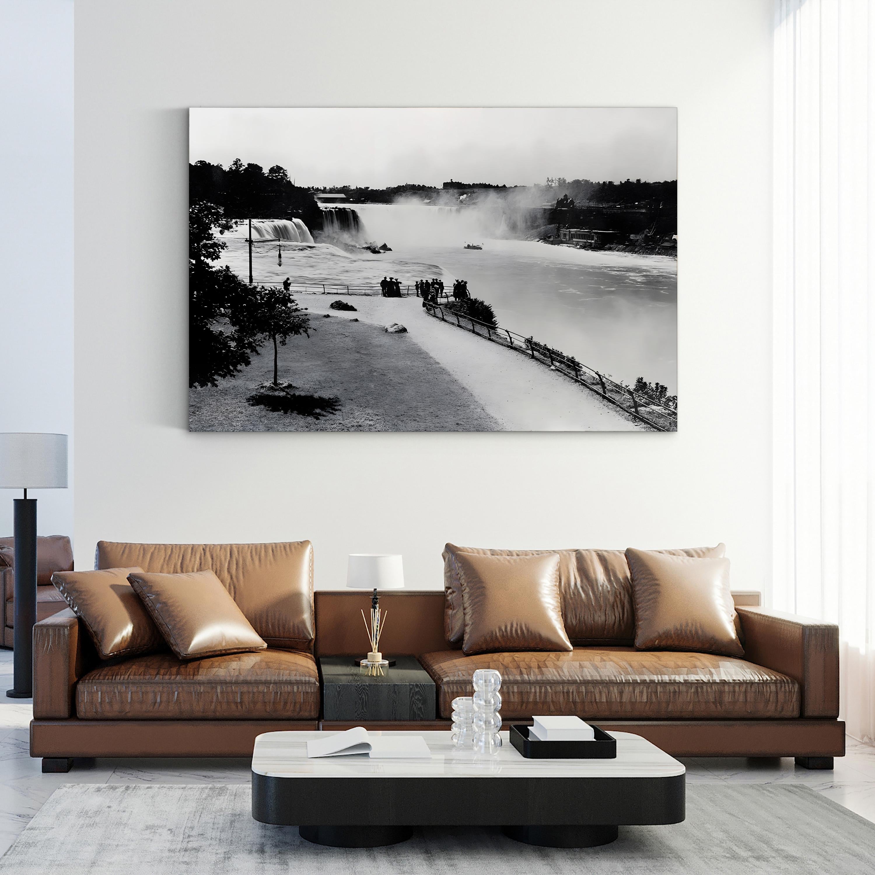 Niagara Falls, 1905 – Vintage Black and White Scenic Photograph Wall Art