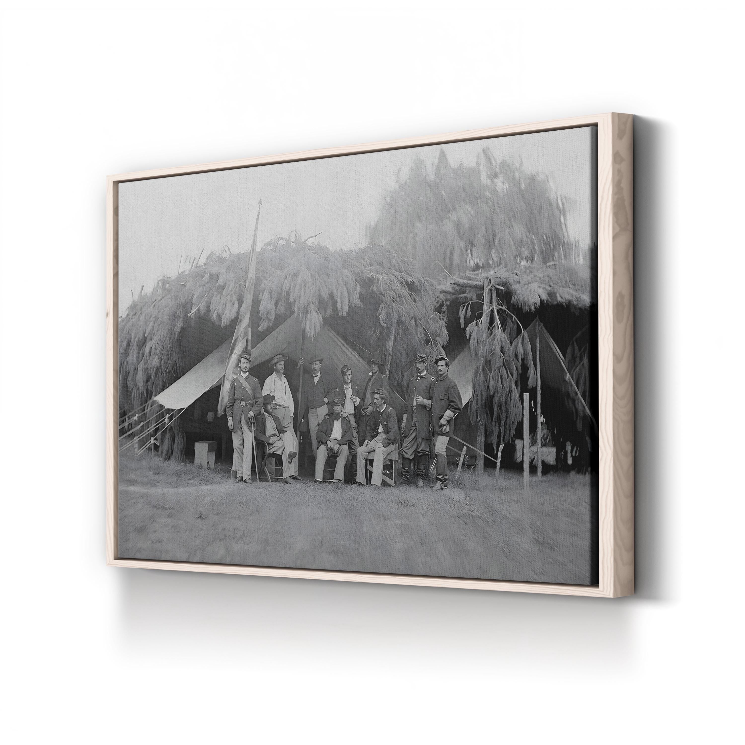 Officers of 4th New Jersey Infantry, American Civil War Wall Art | National Archives Historic Photograph Canvas