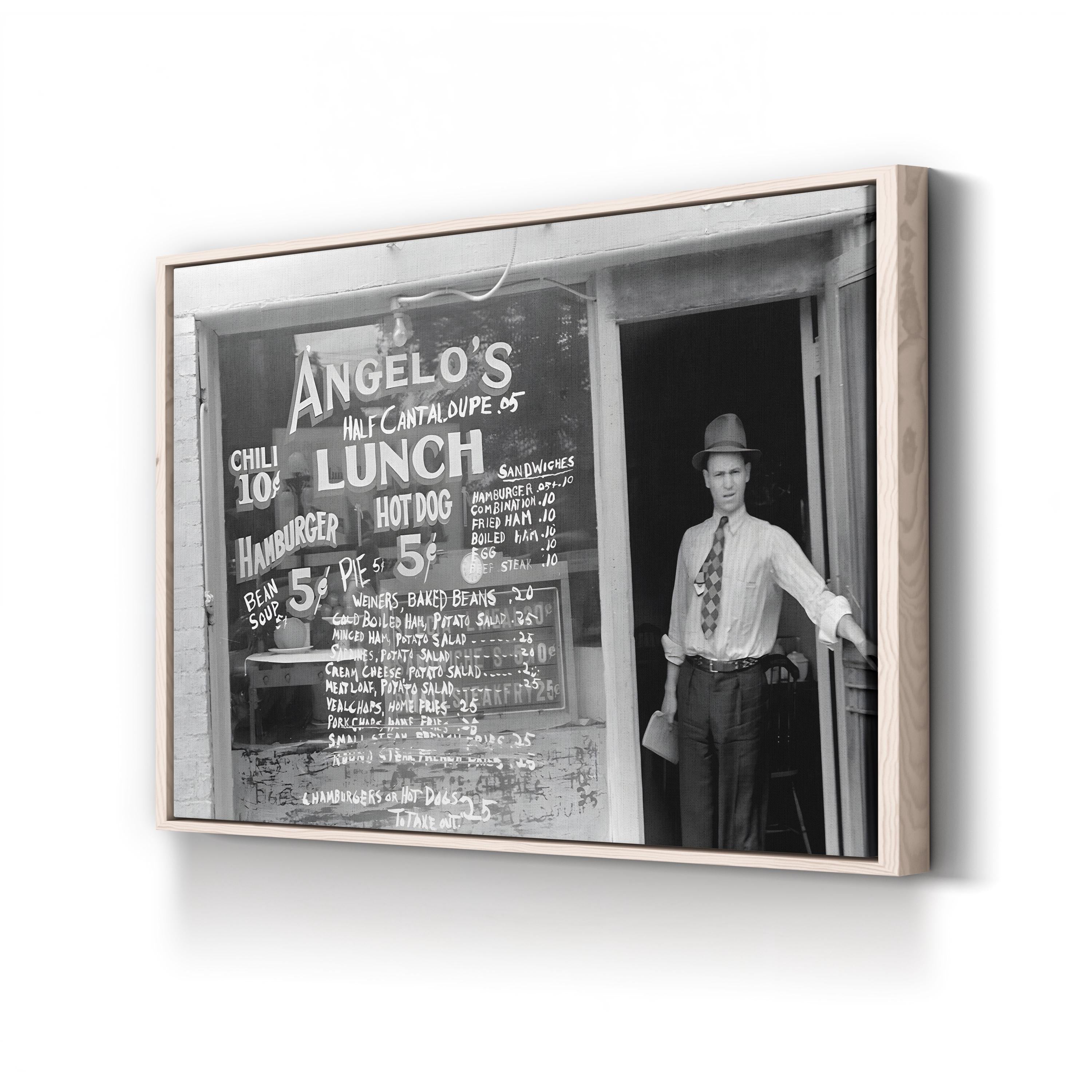 1938 Downtown Columbus, Ohio – Vintage Photography Wall Art | Black & White Cityscape Canvas Print