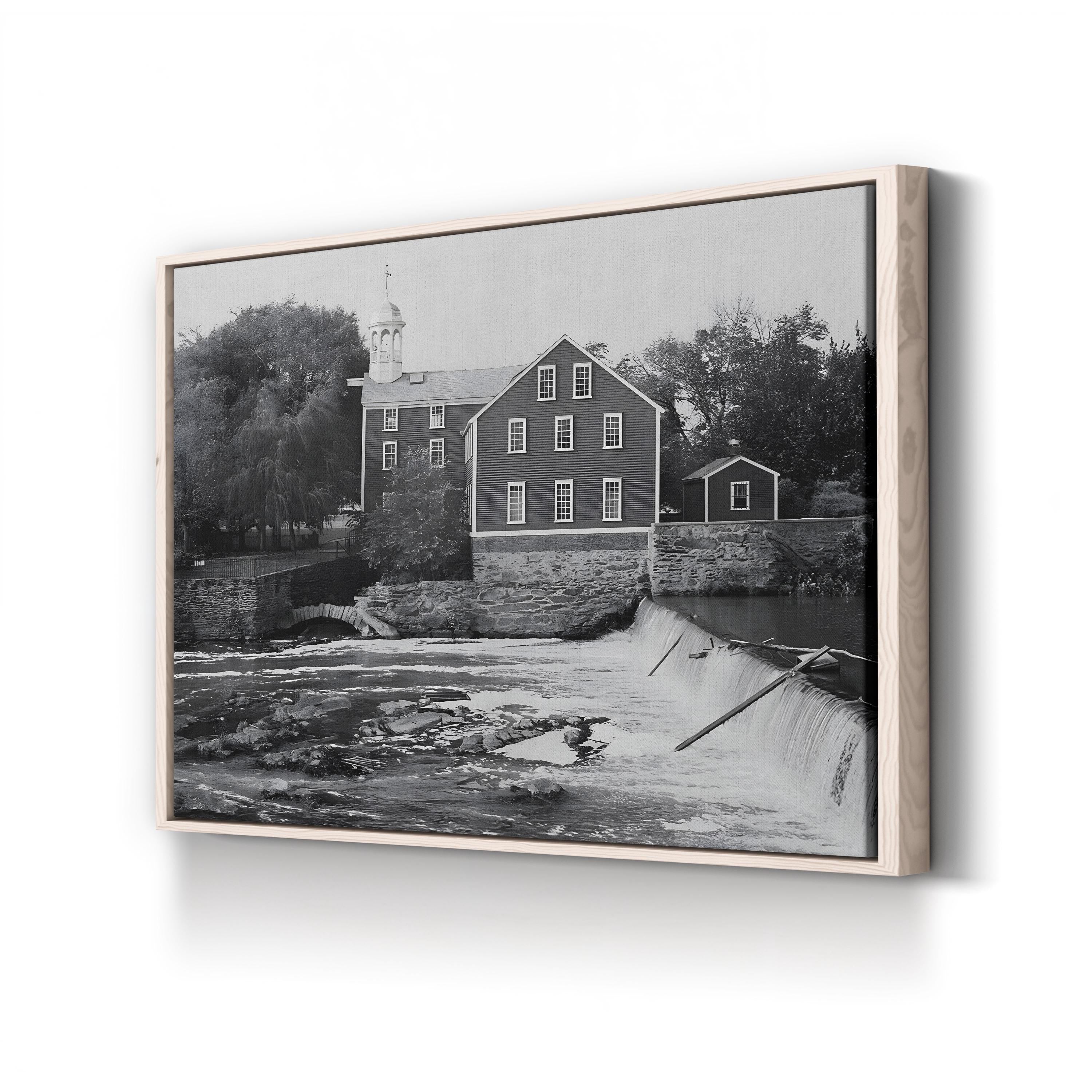 Old Slater Mill, Pawtucket, Rhode Island – Historic American Industrial Wall Art