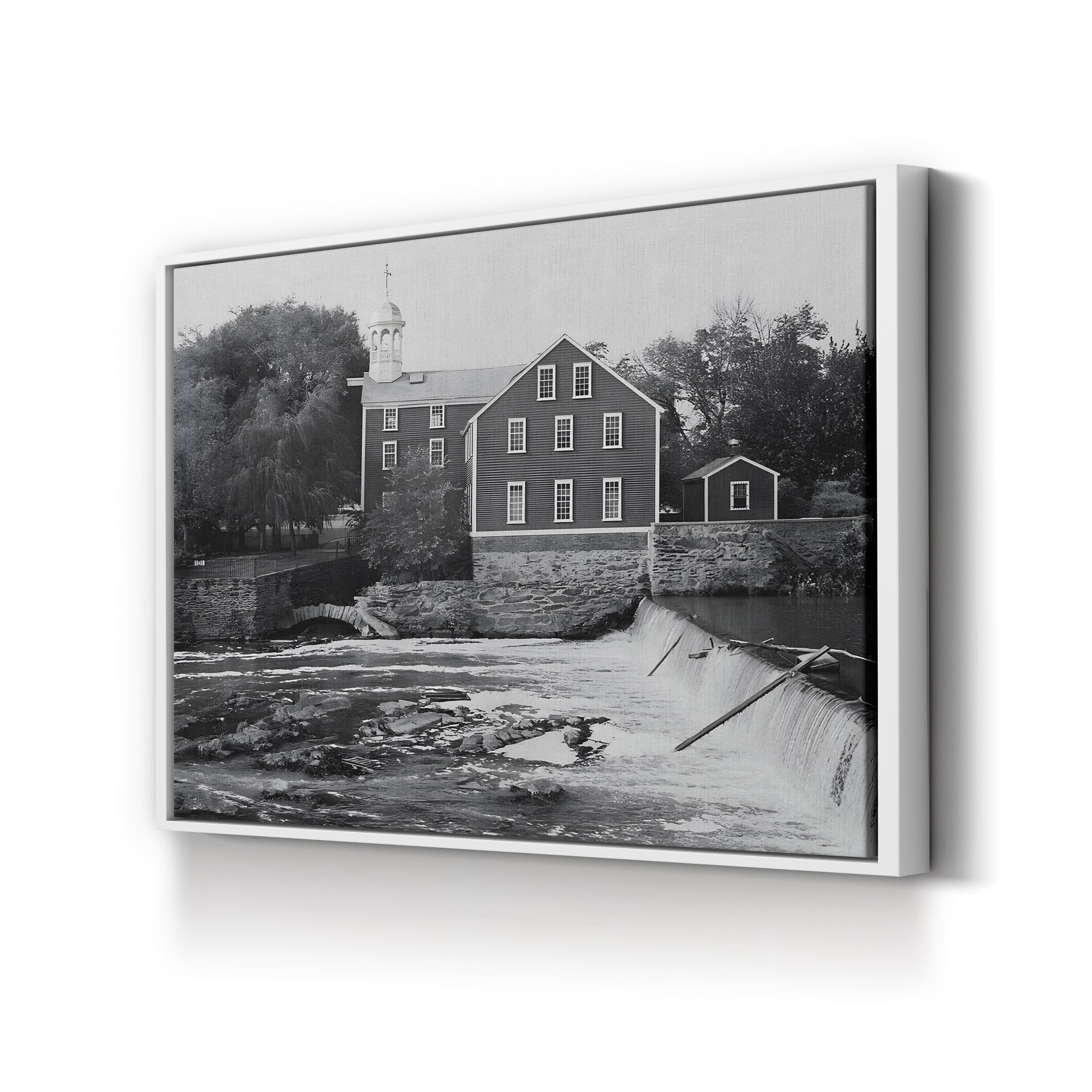 Old Slater Mill, Pawtucket, Rhode Island – Historic American Industrial Wall Art