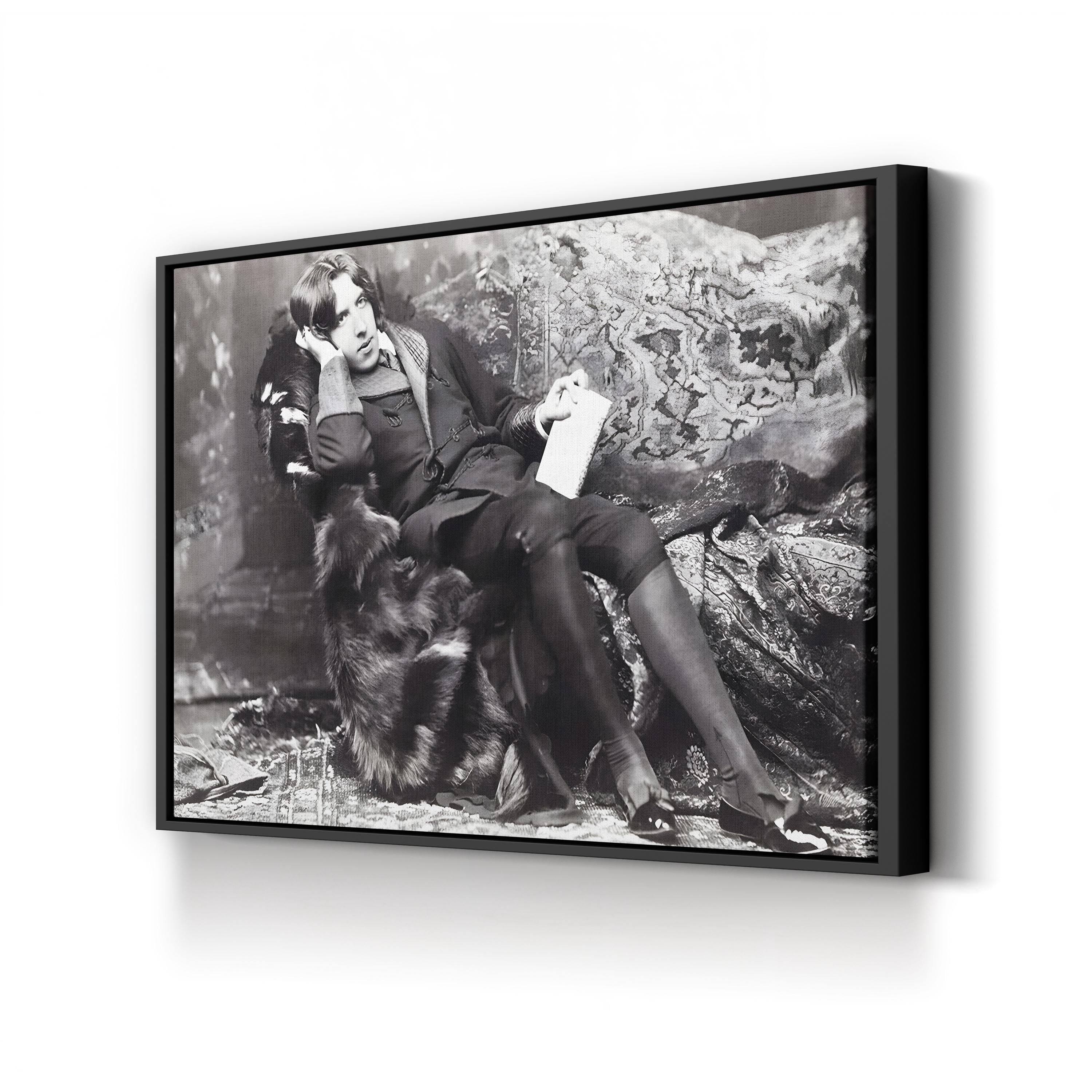 Oscar Wilde – Black and White Portrait Wall Art by Napoleon Sarony