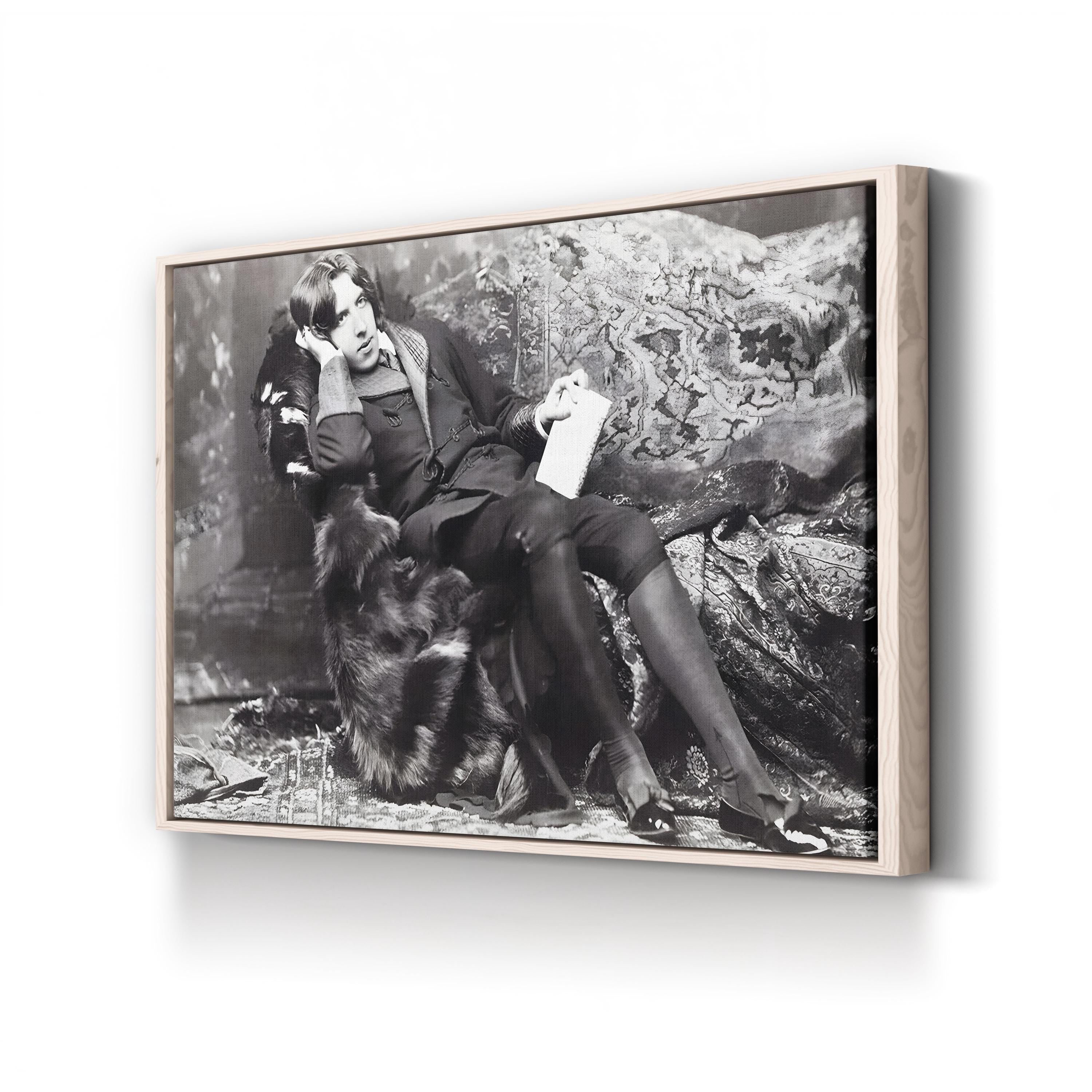 Oscar Wilde – Black and White Portrait Wall Art by Napoleon Sarony